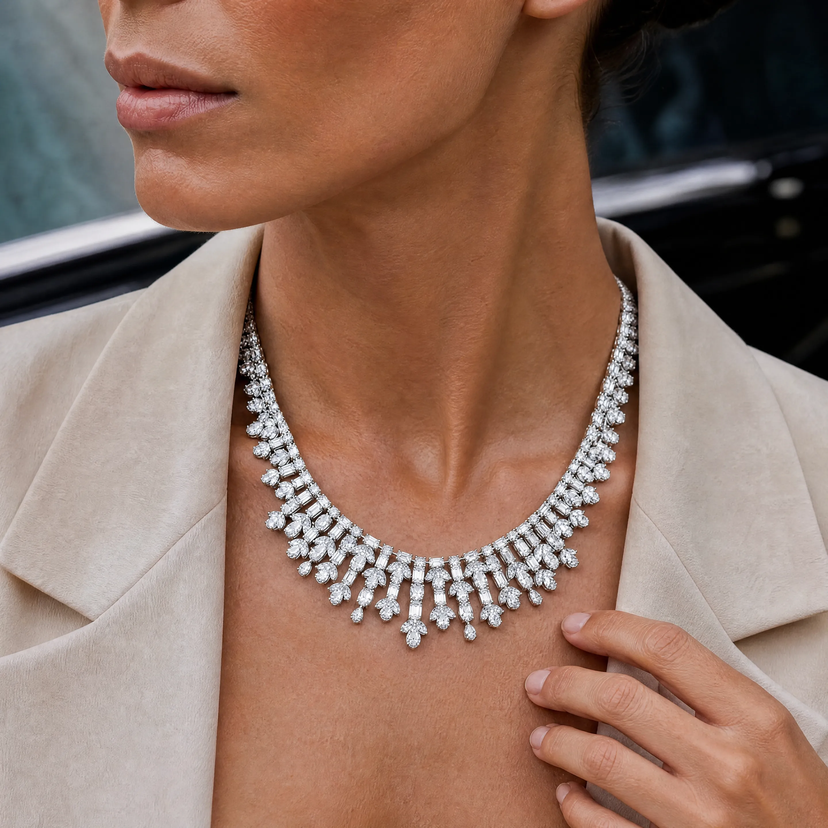 LATTICELEAF NECKLACE in Latticeleaf Bridal Set - image 1