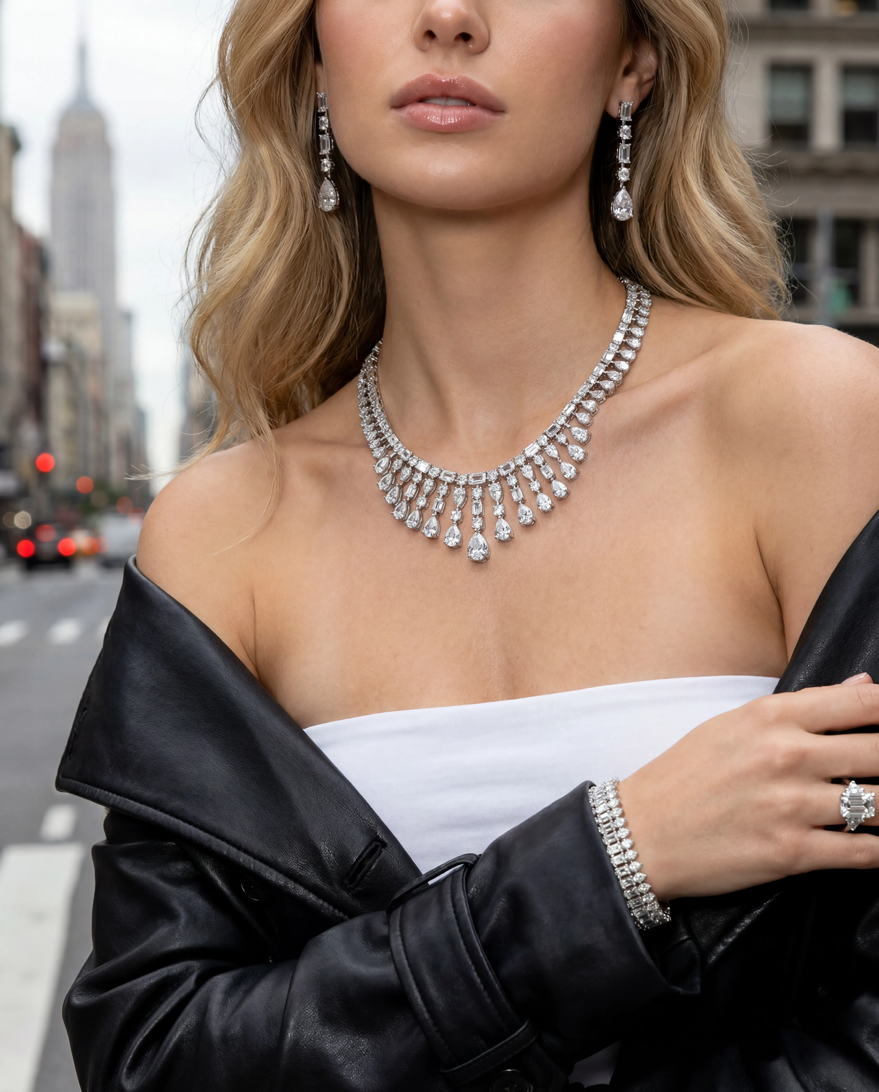 FACETFALL NECKLACE in Facetfall Bridal Set - image 1