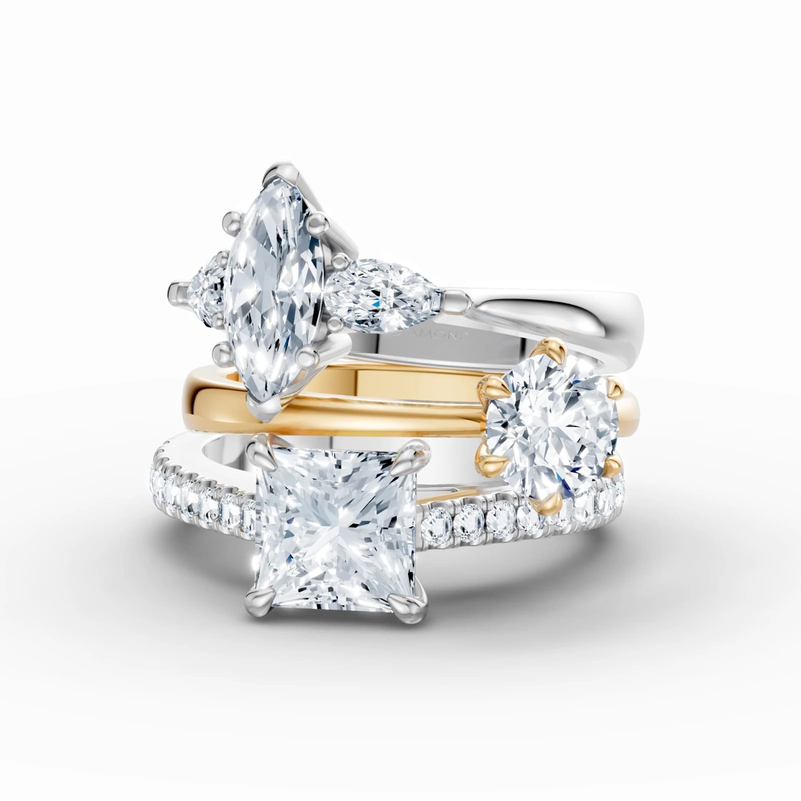 Image showing a collection of engagement rings