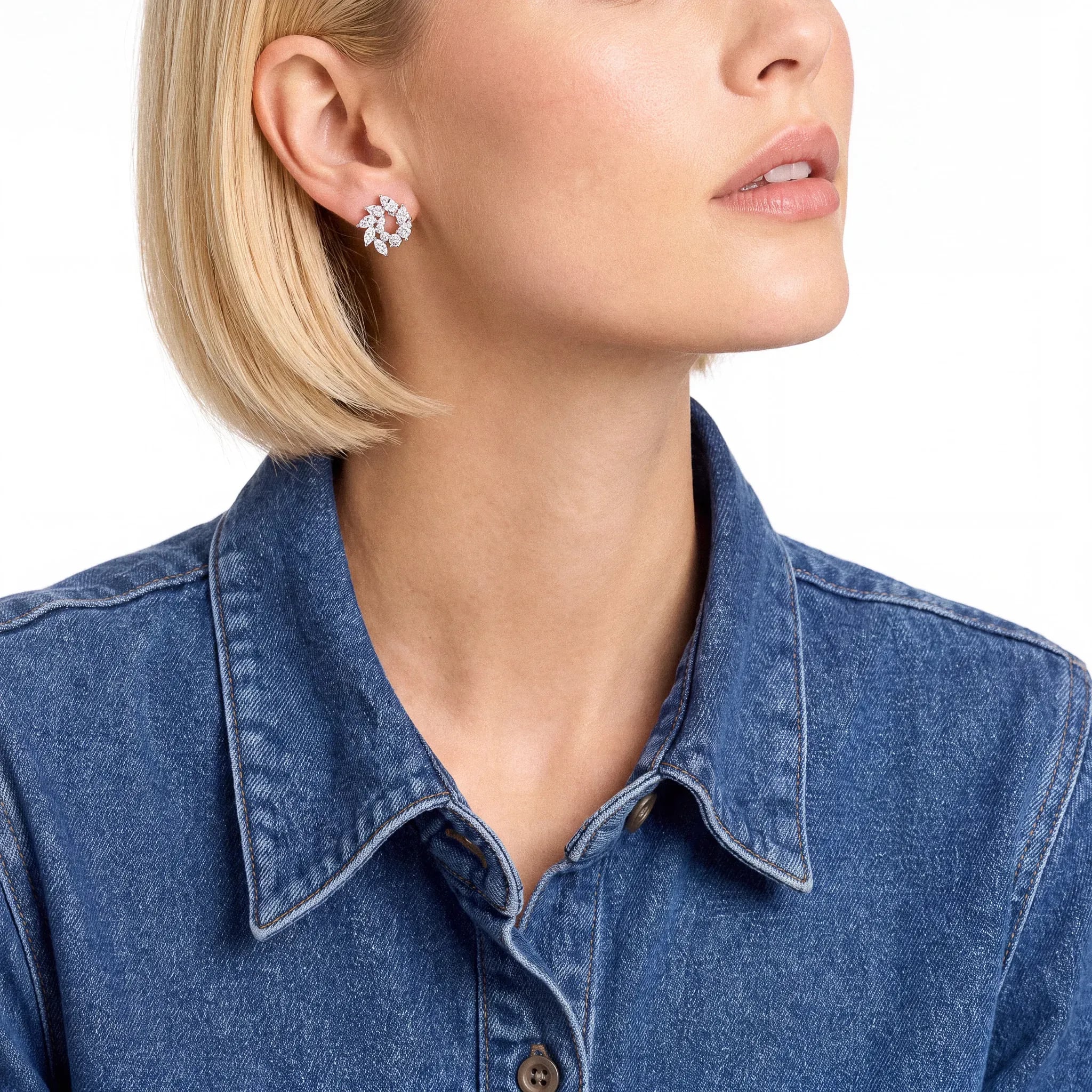 astra spiral stud earrings - product_gallery - 2