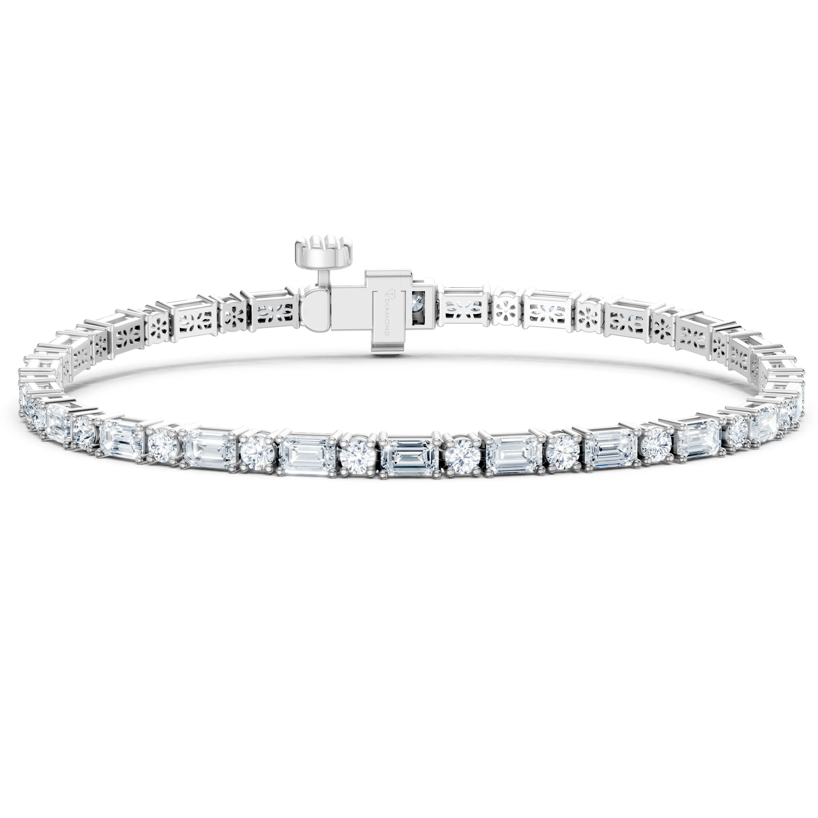 5 carat symphony of cuts tennis bracelet - main - 1