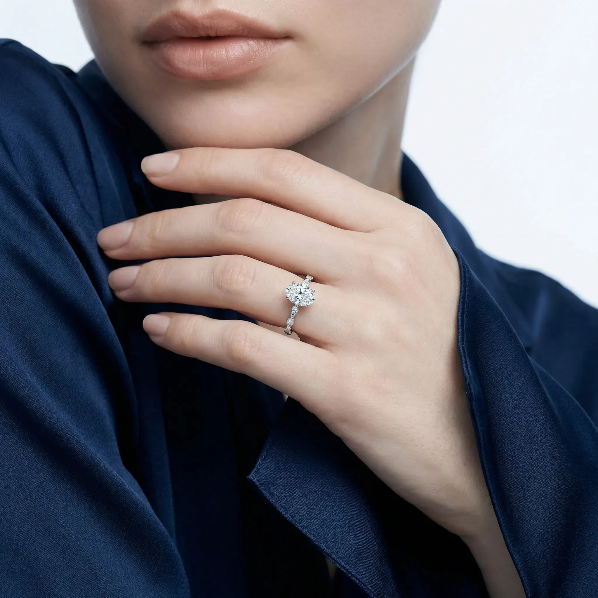 lumiera oval hidden halo ring - product_gallery - 2