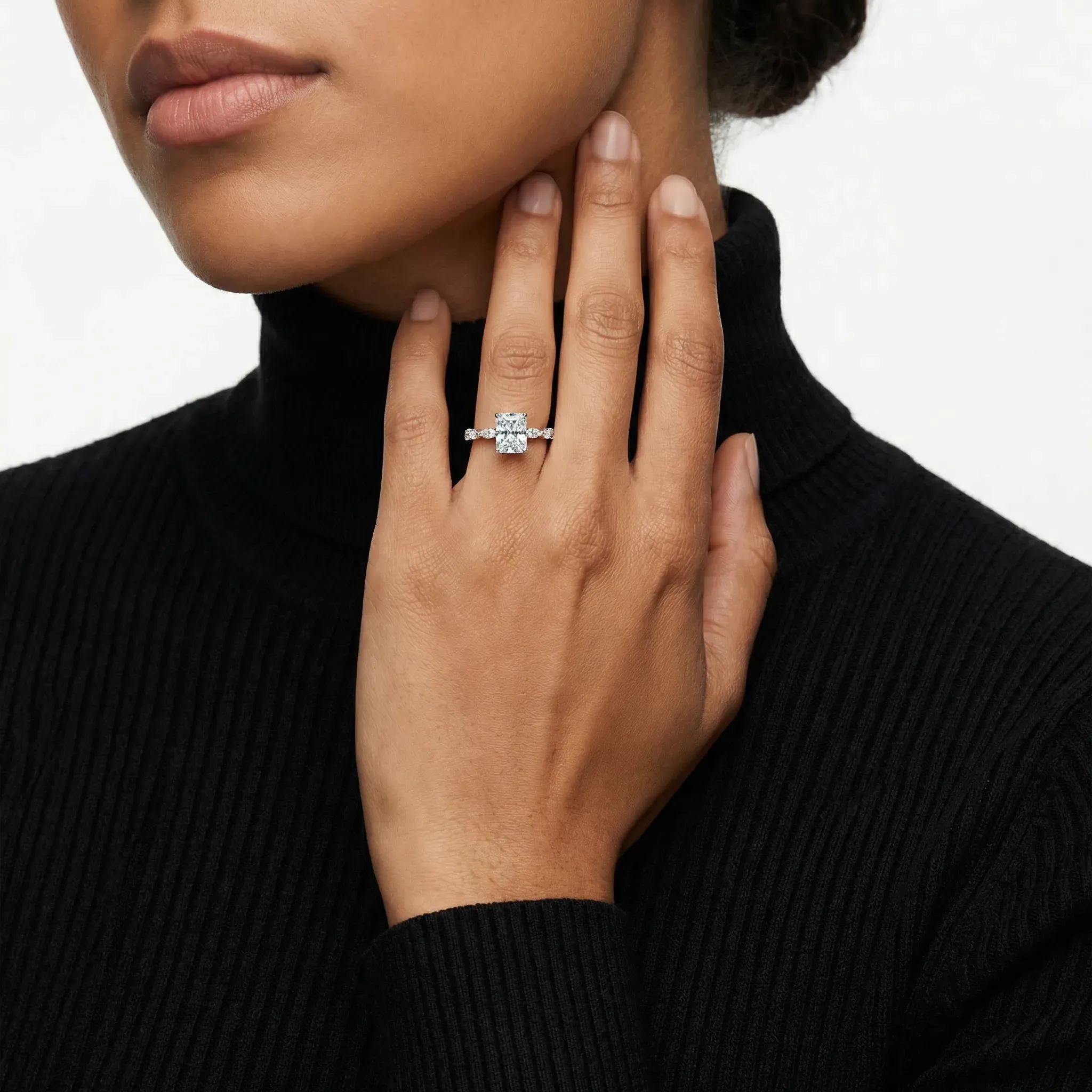 celestine radiant alternating band ring - product_gallery - 2