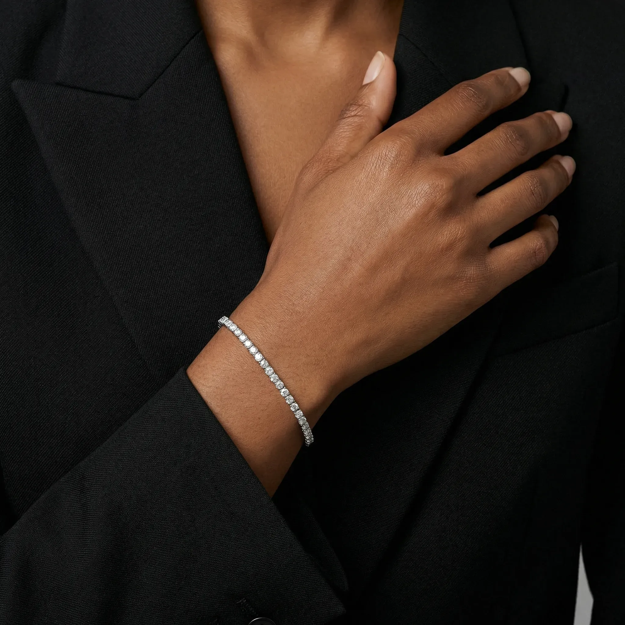 9 carat lyra tennis bracelet - product_gallery - 3