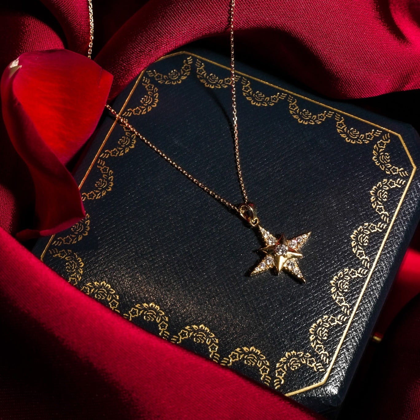 polaris pave compass star pendant - product_gallery - 2