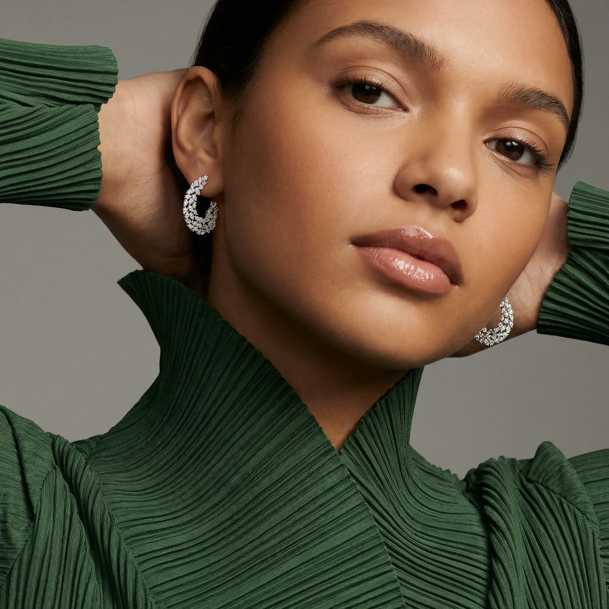 cascade hoop earrings - product_gallery - 3