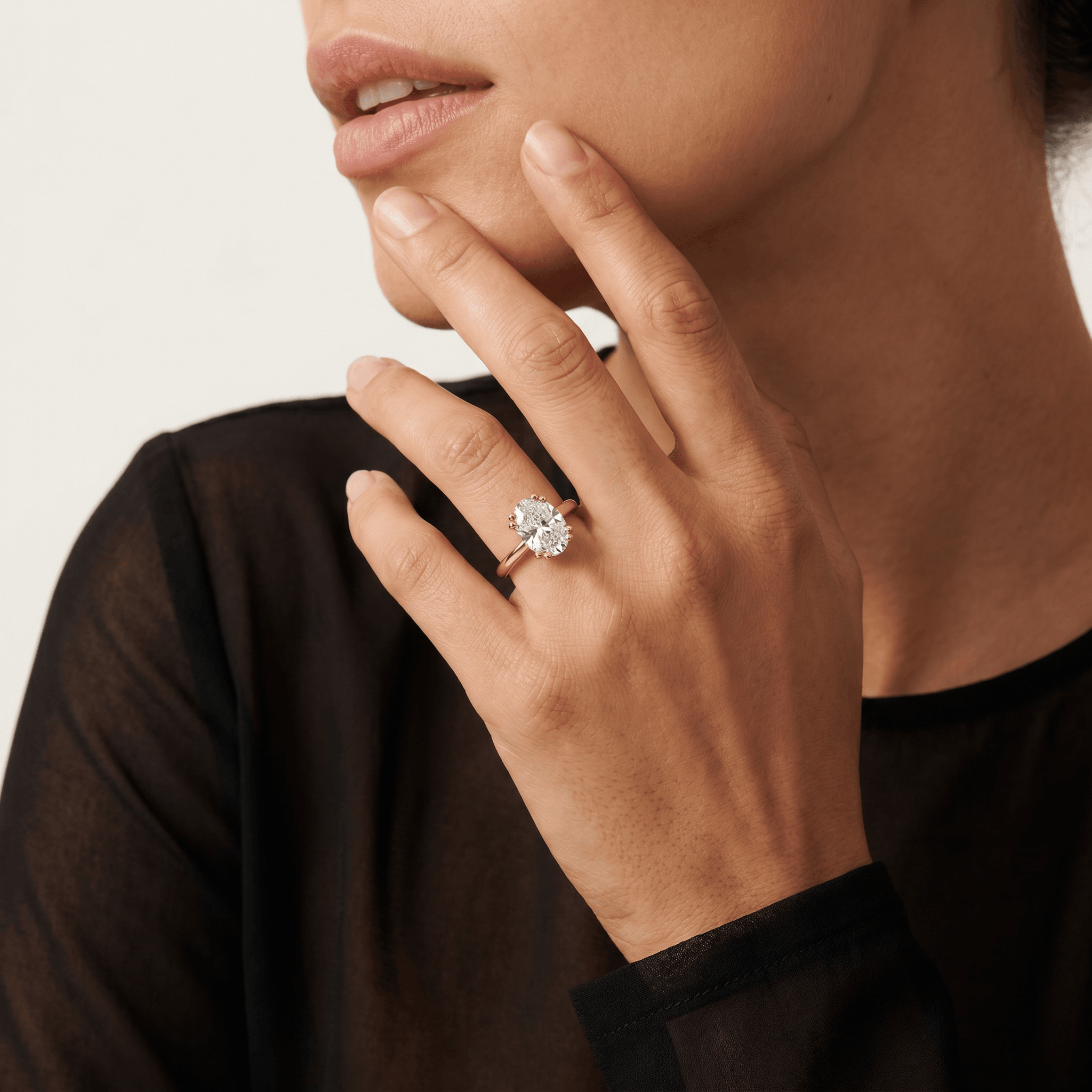 aurora oval solitaire - product_gallery - 2