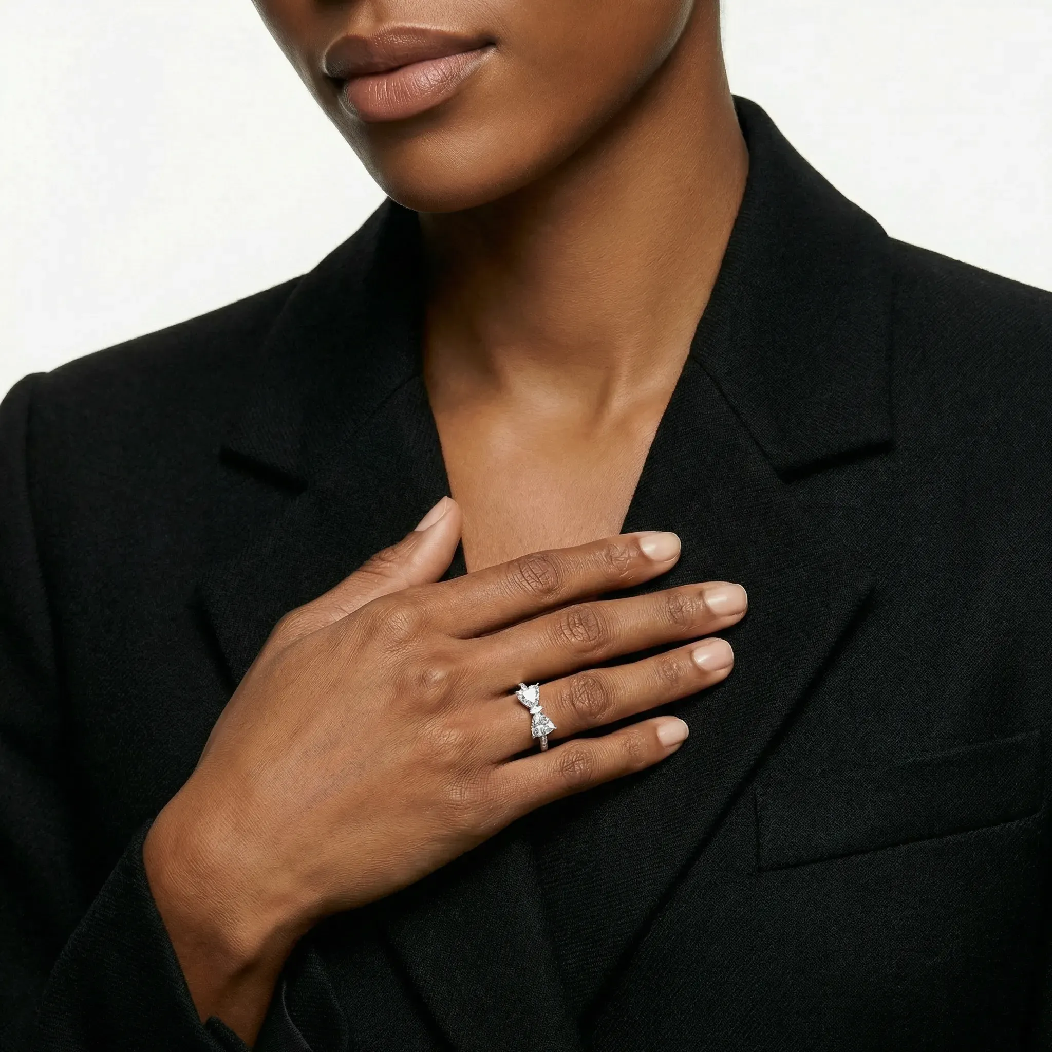 twin radiance bow tie trillion ring - product_gallery - 2