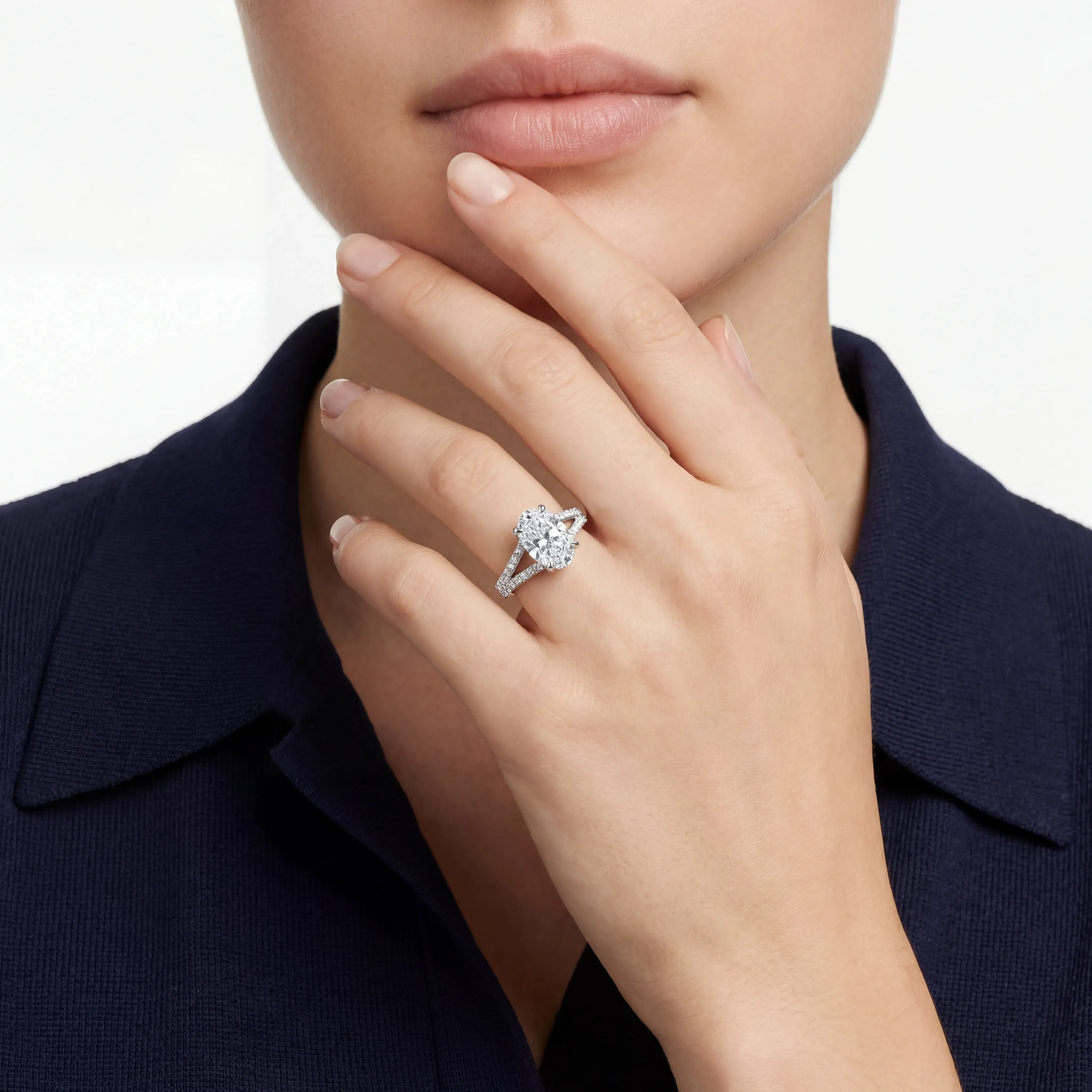 imperial oval radiance ring - product_gallery - 3