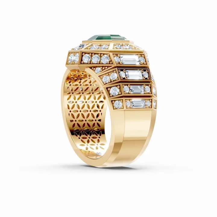 Emerald Sovereign Citadel Ring