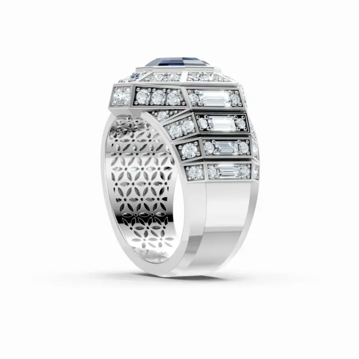 Sapphire Sovereign Citadel Ring