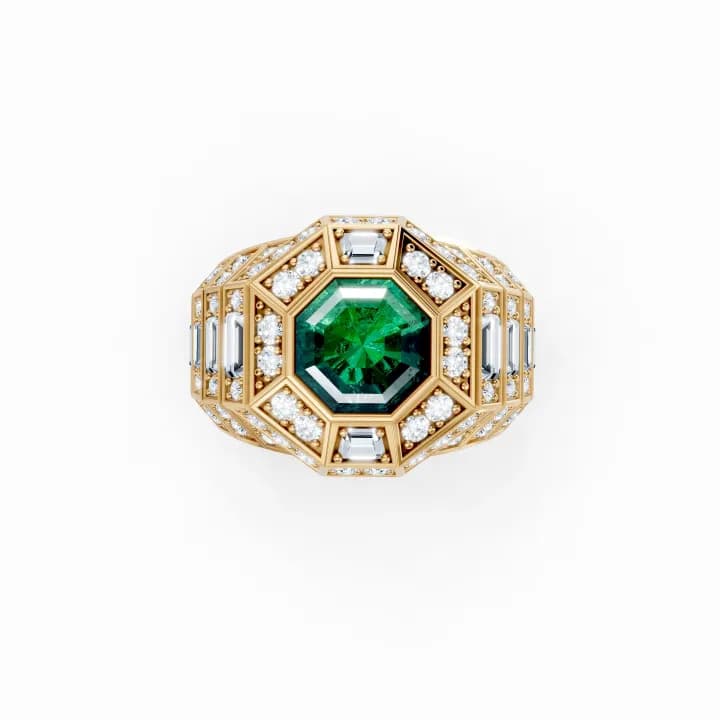 Emerald Sovereign Citadel Ring