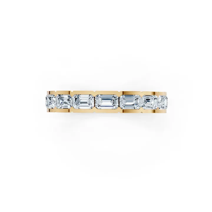 Valencia Emerald Bezel Eternity Band