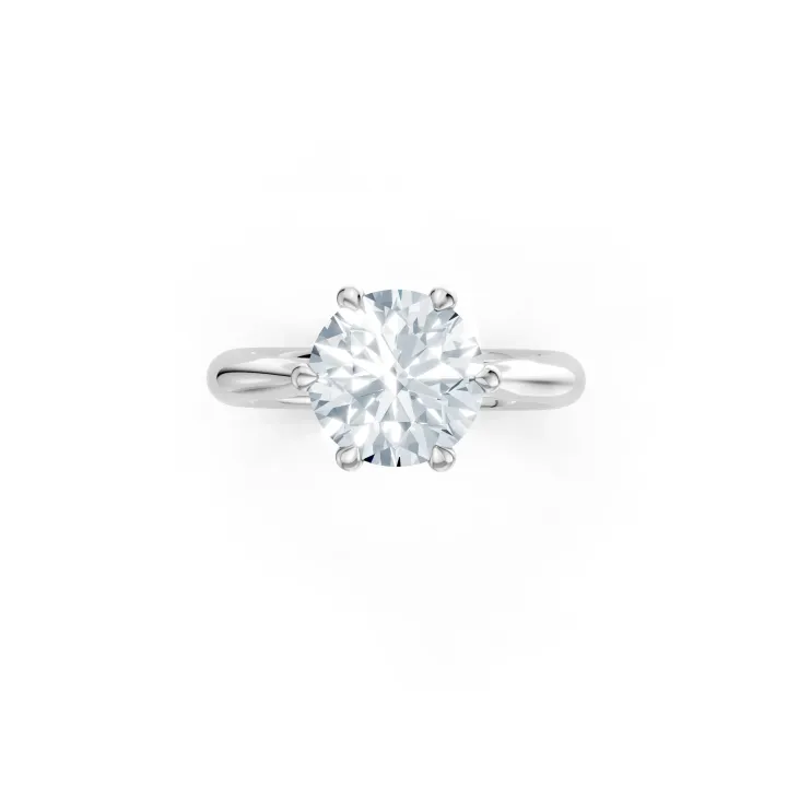 Serenata Round Cathedral Solitaire Ring