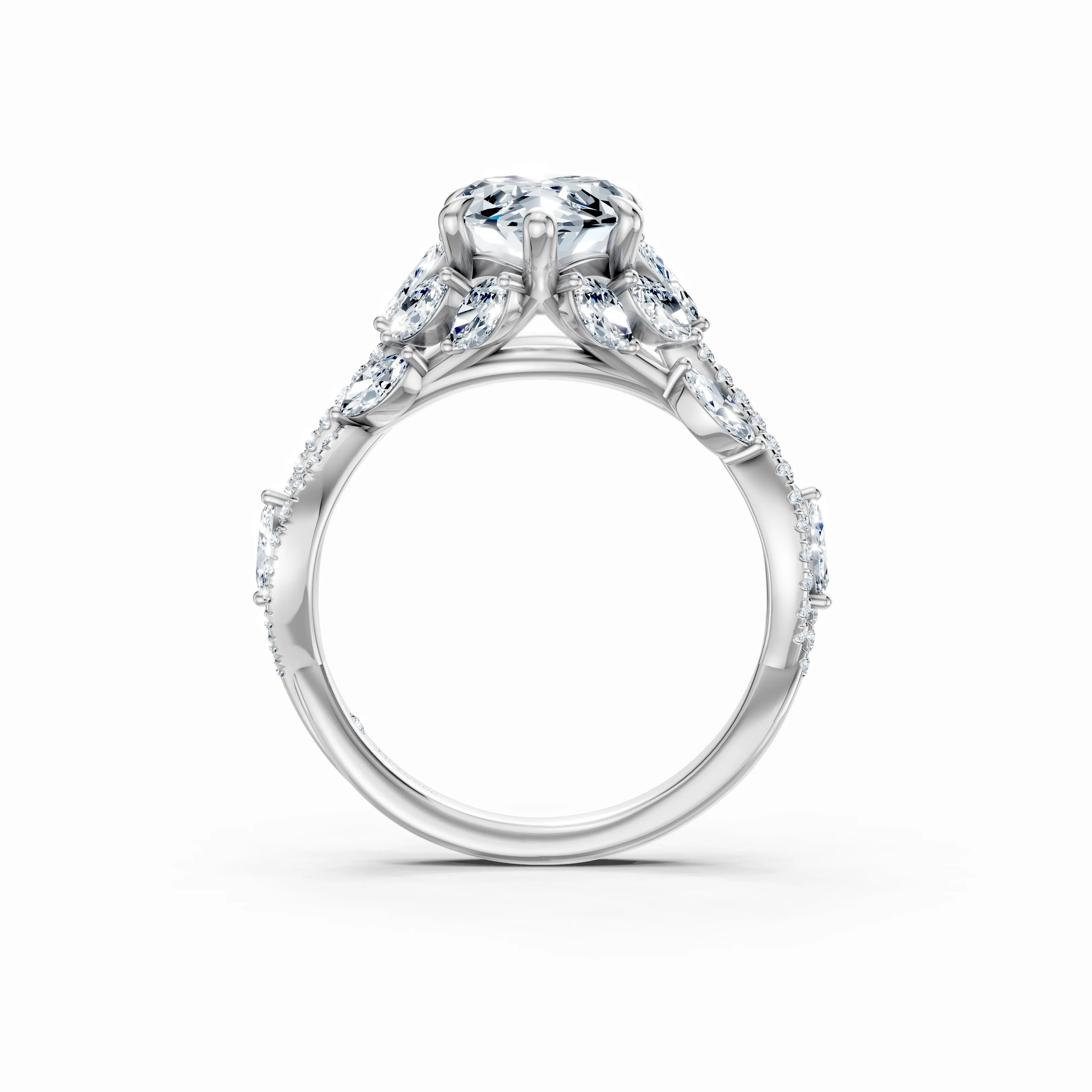 elowen marquise vine ring - hover - 2
