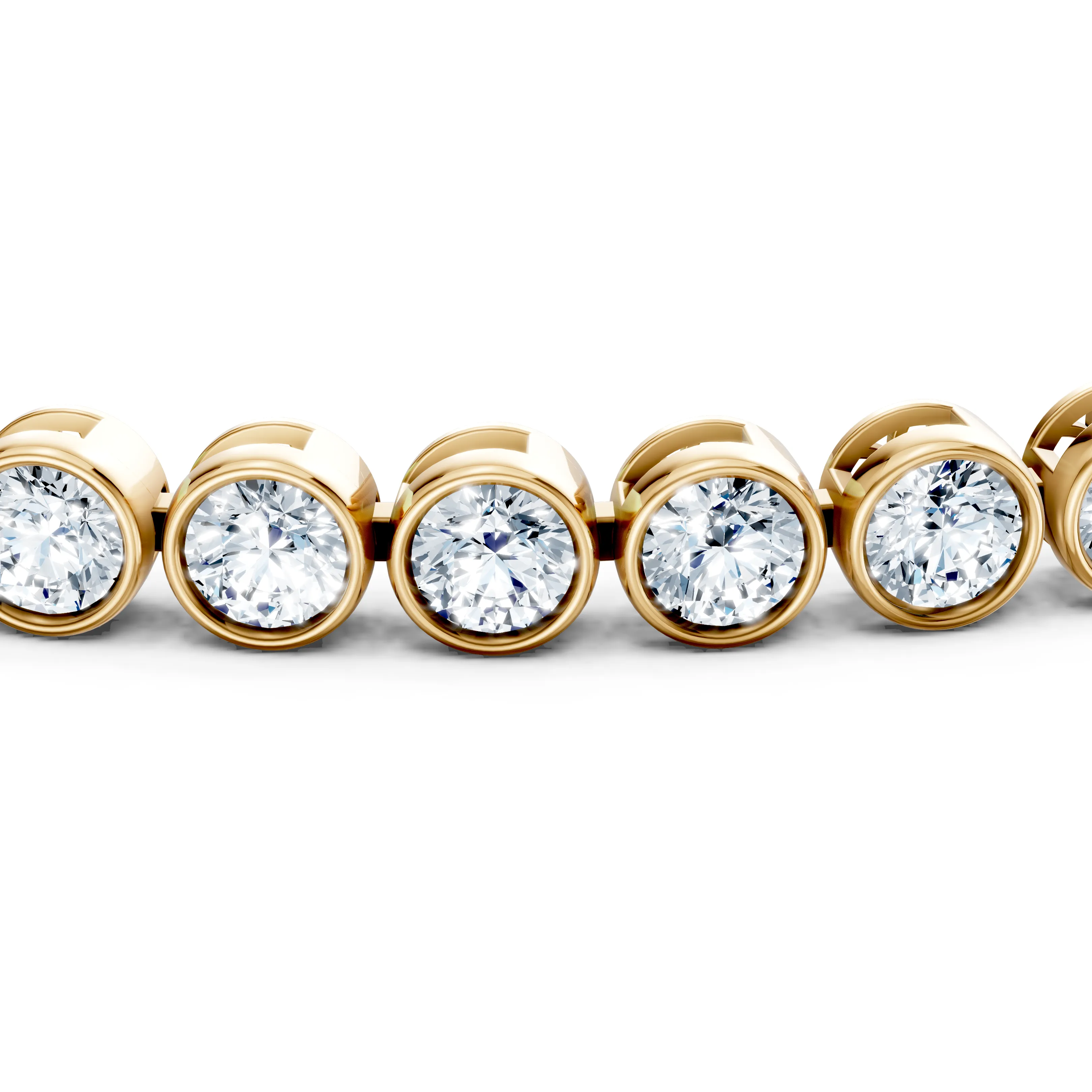 5 carat haloline bezel bracelet - hover - 3