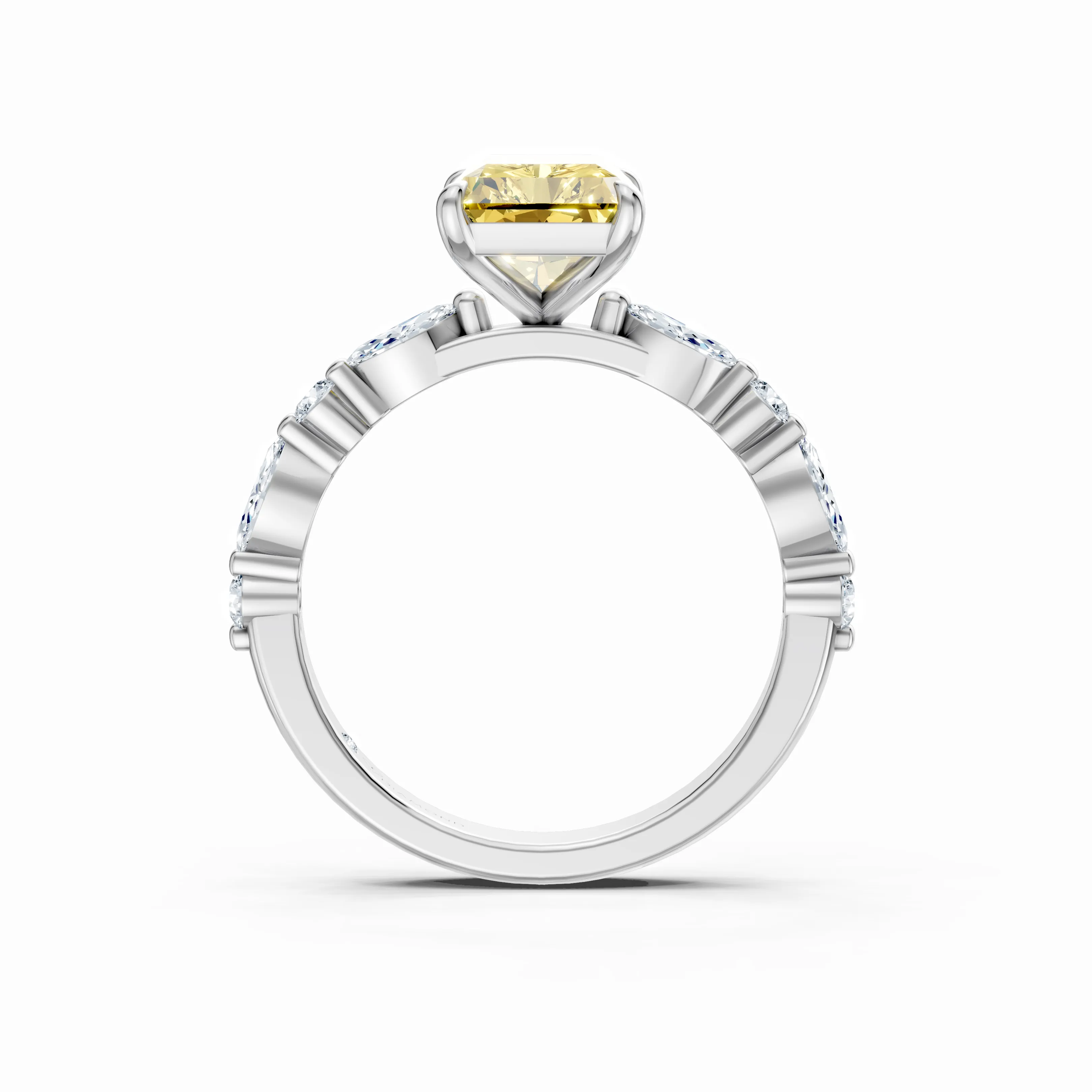 lumiera radiant accent solitaire ring - hover - 2