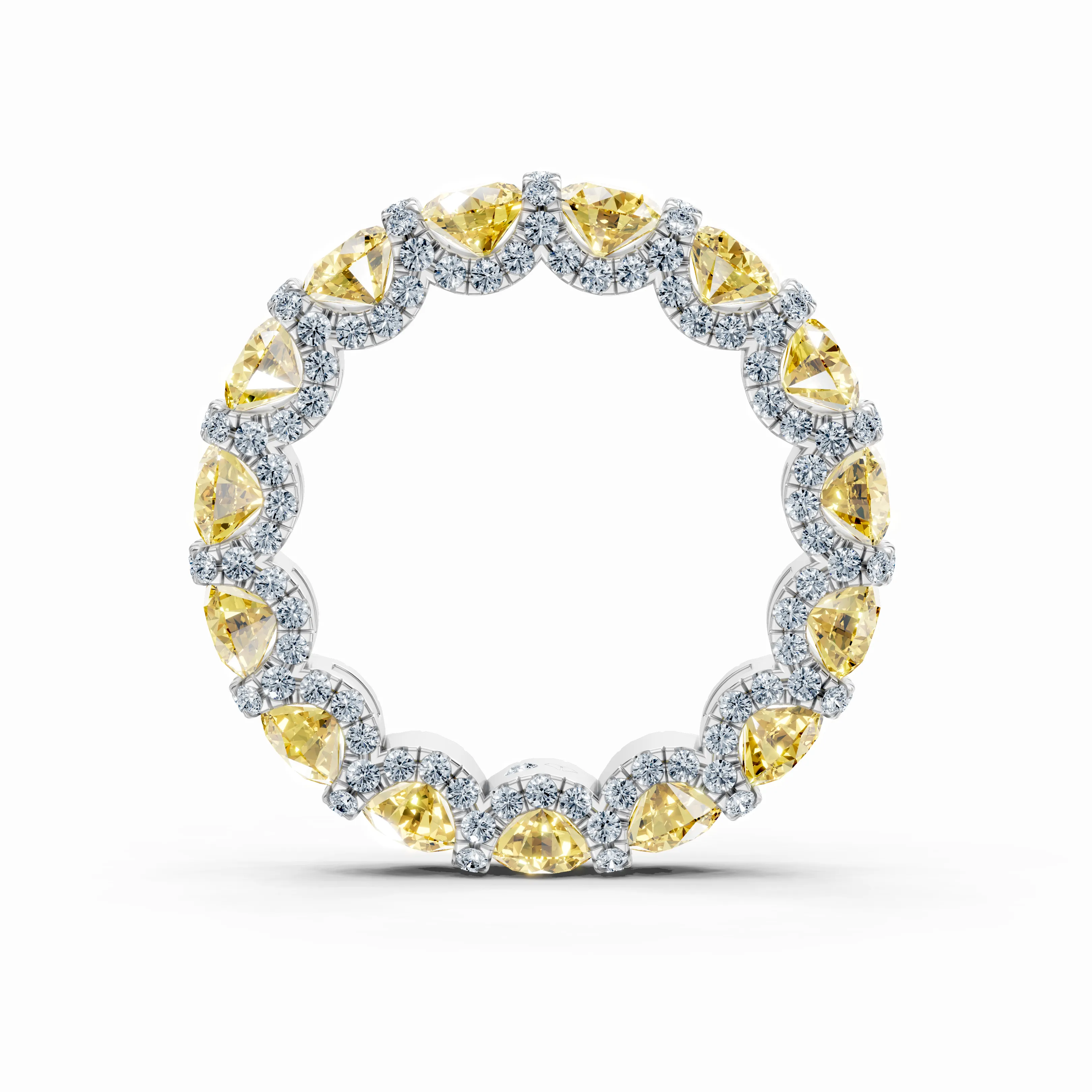 invisible eternity ring fancy yellow - hover - 2