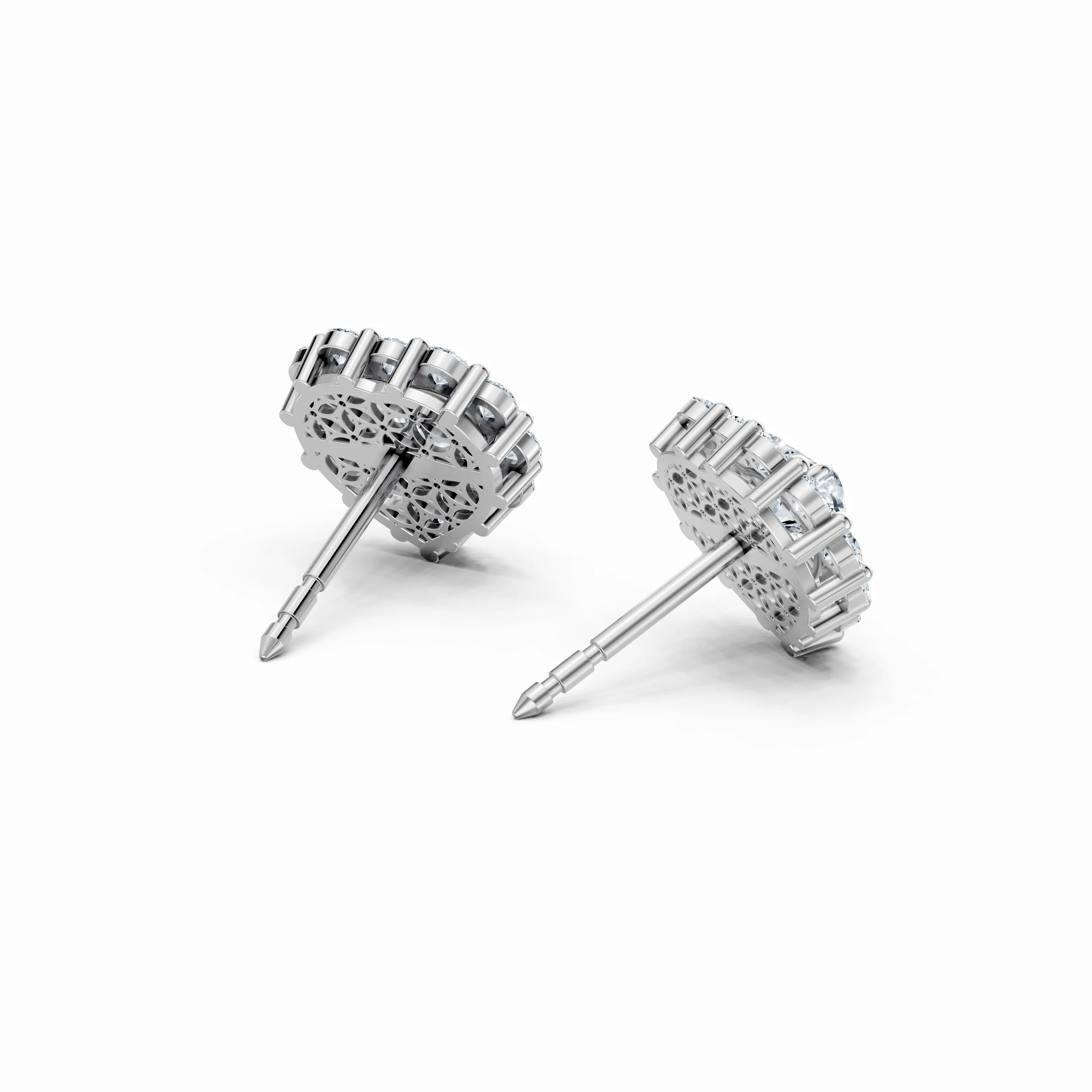 25ct coeur rose earring - hover - 4