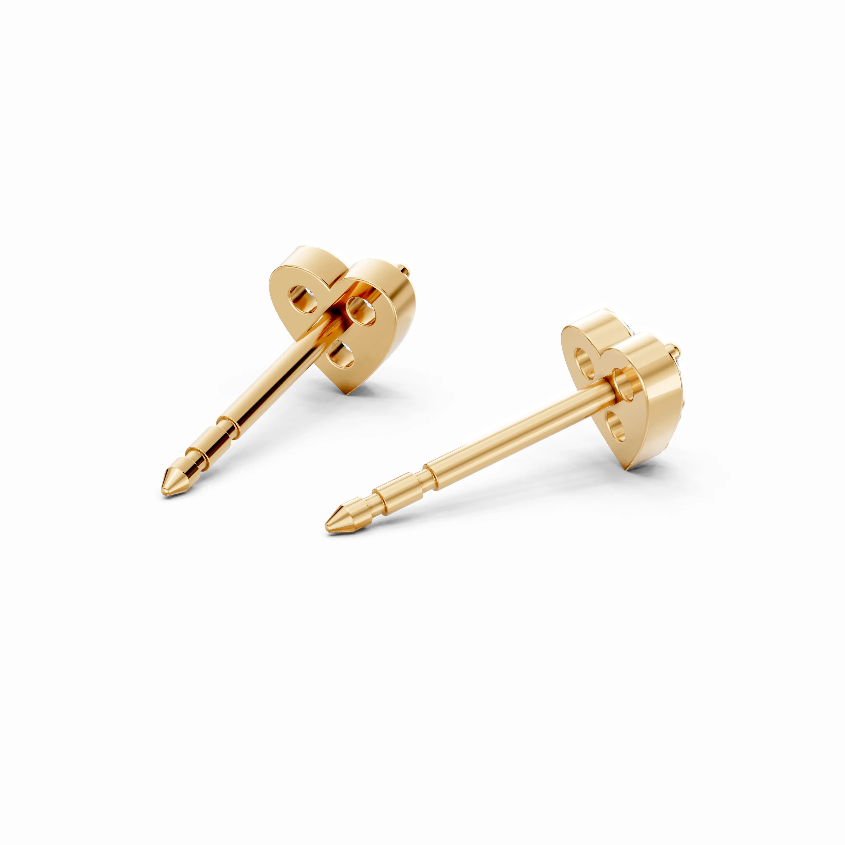amora heart studs earring - hover - 2