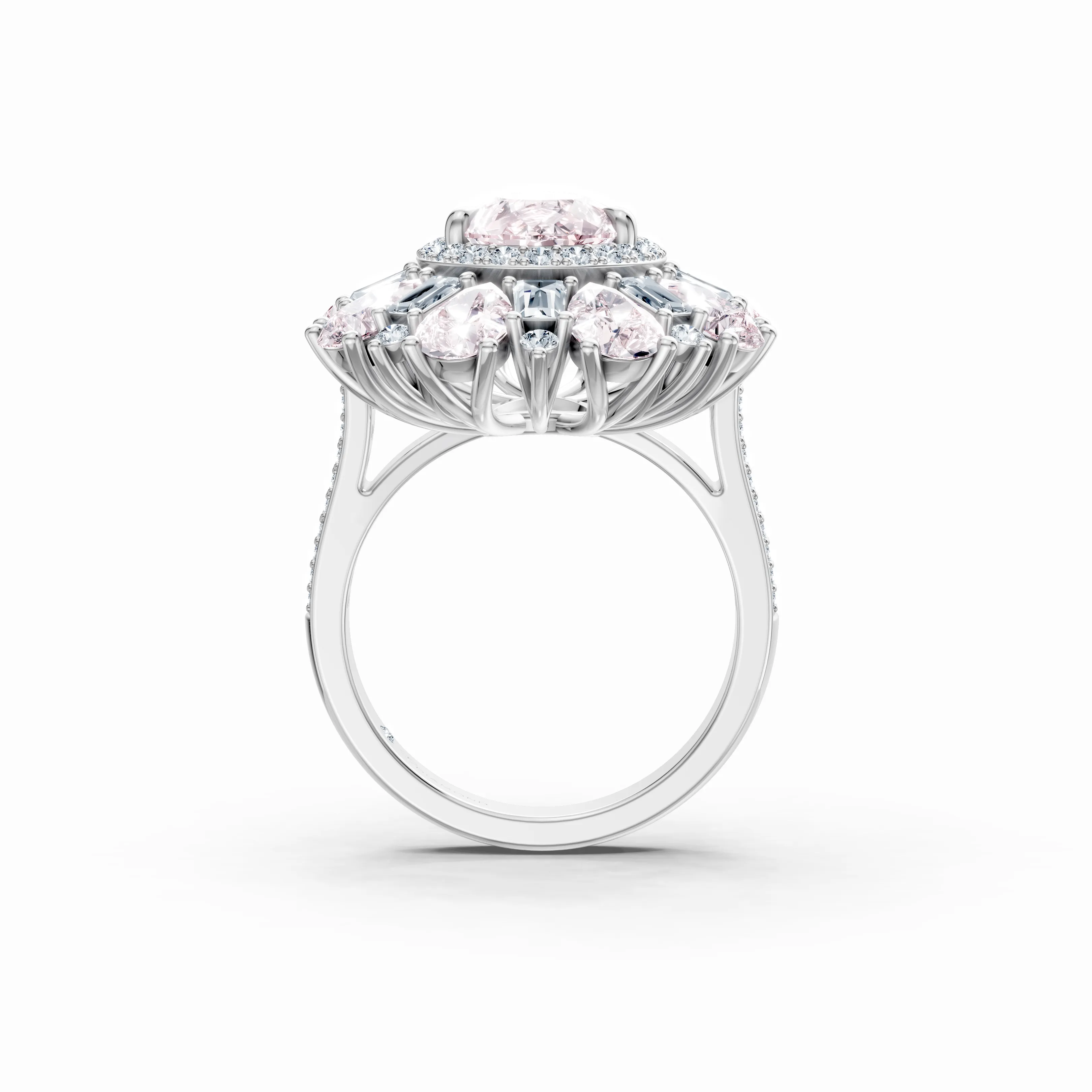 roselle crown diamond ring - hover - 3