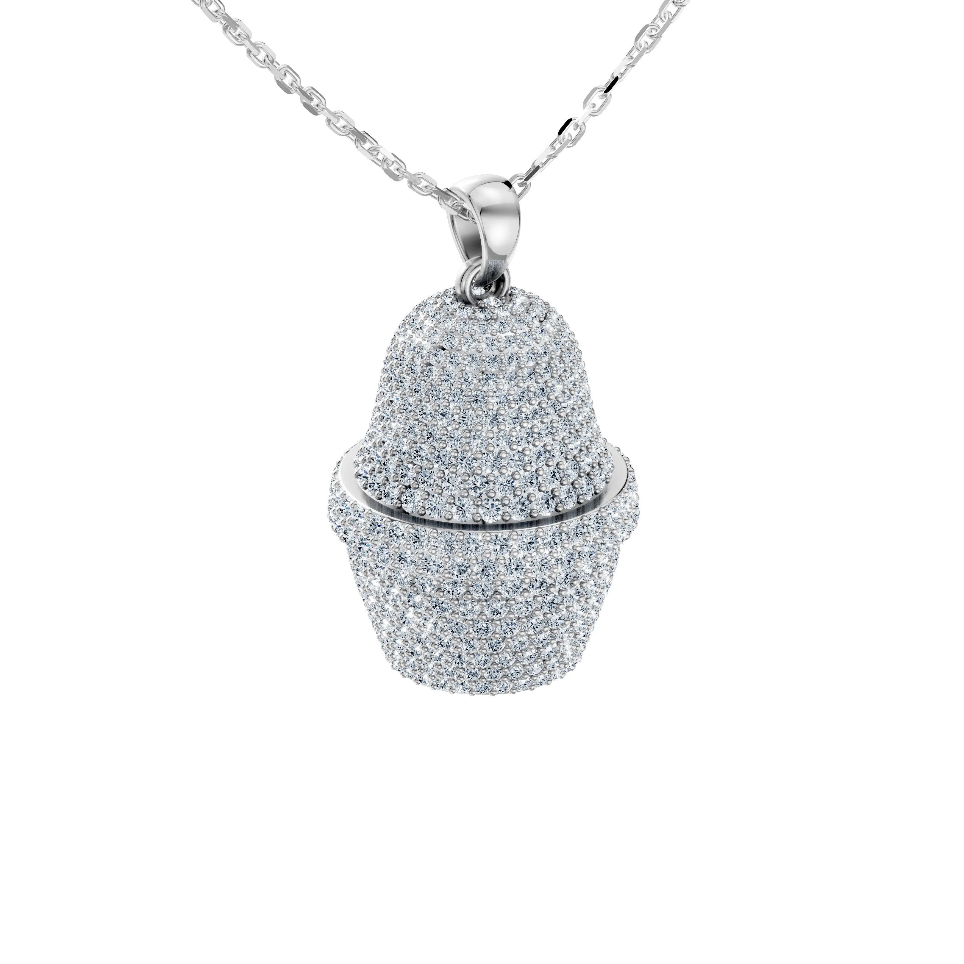 matryoshka light diamond pendant - hover - 2