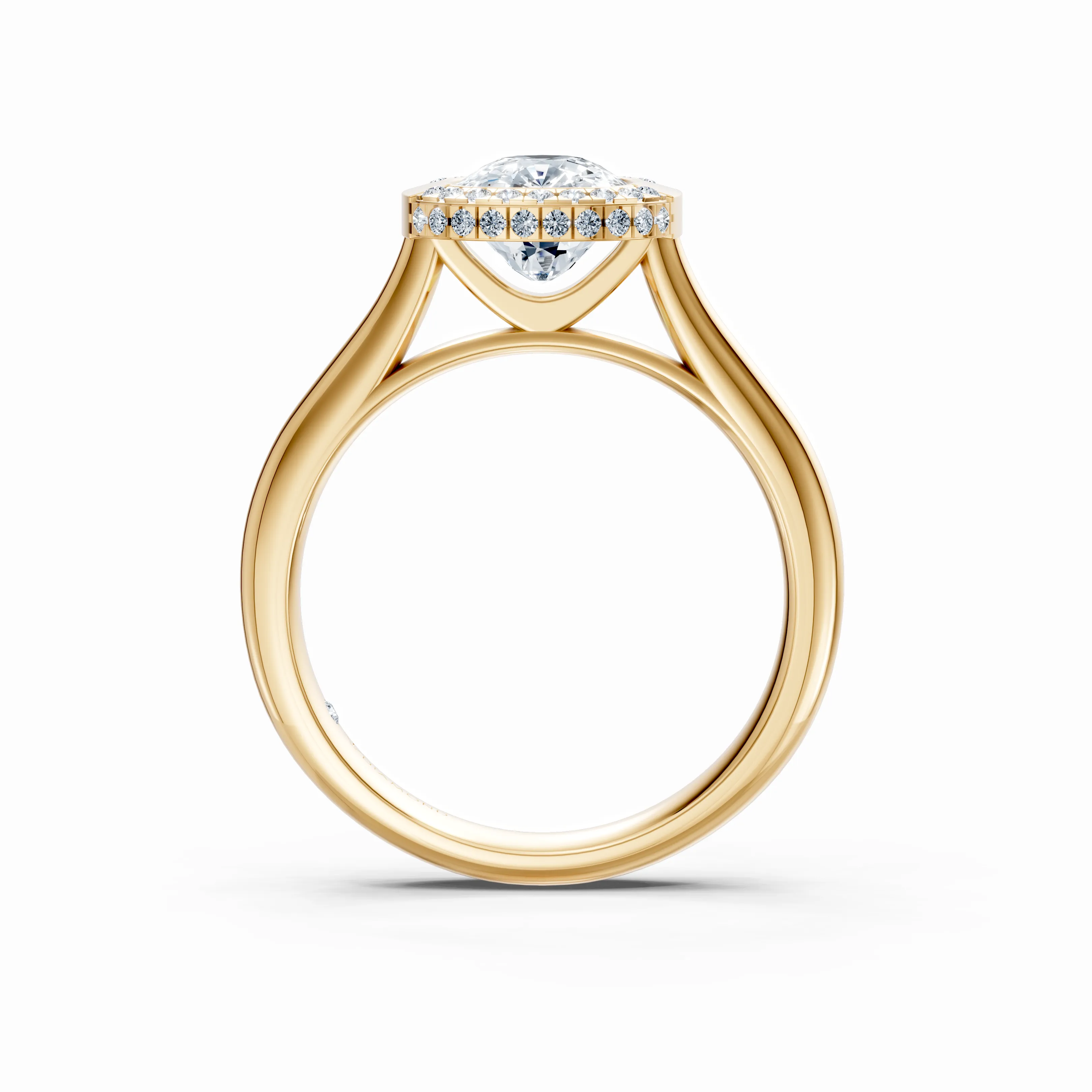 vellune cushion halo ring - hover - 2