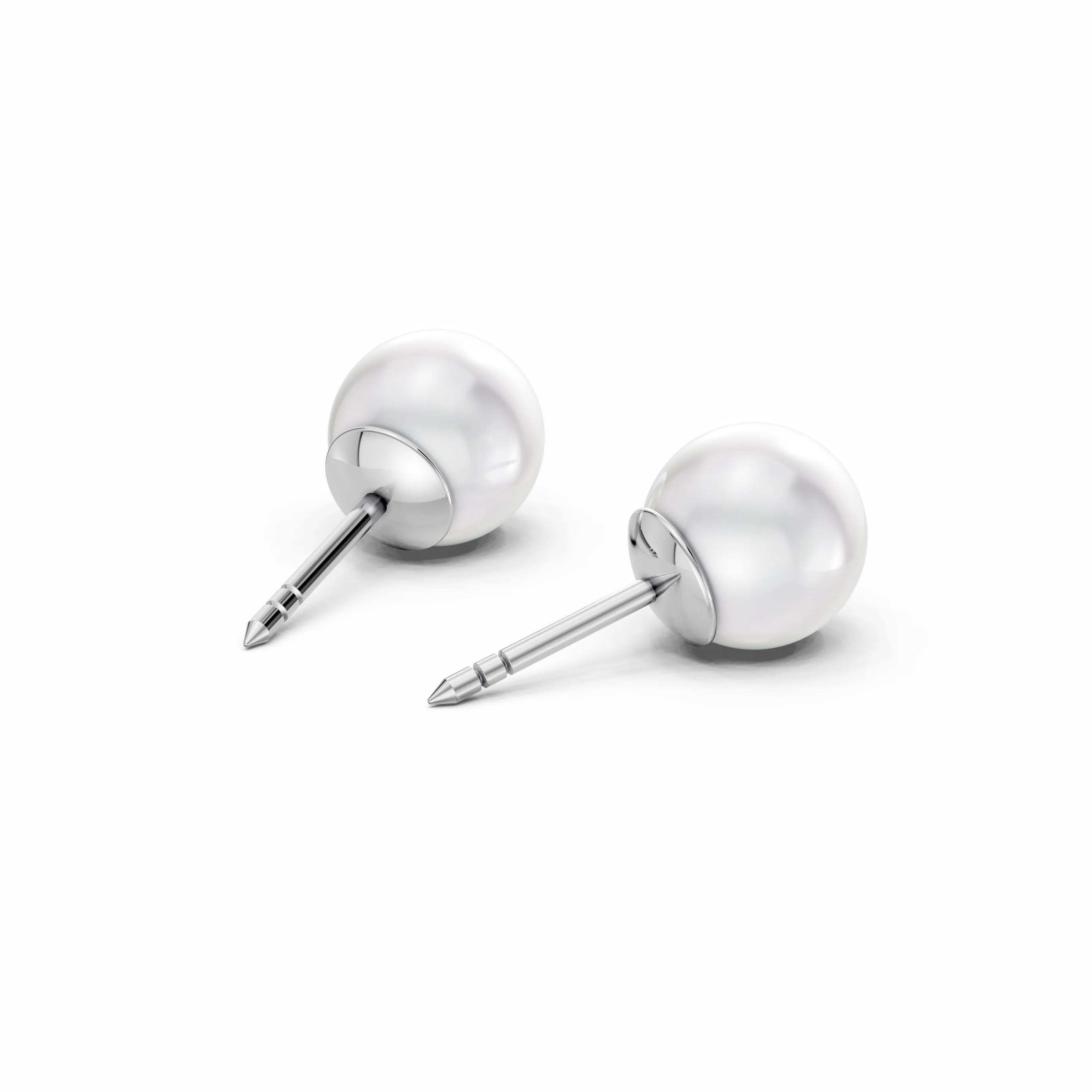 lustre pearl studs - hover - 4