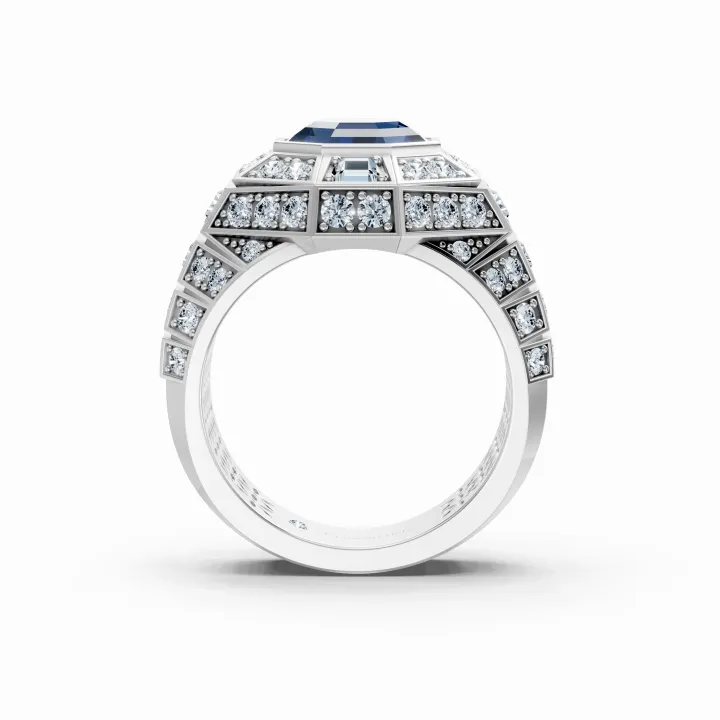 Sapphire Sovereign Citadel Ring