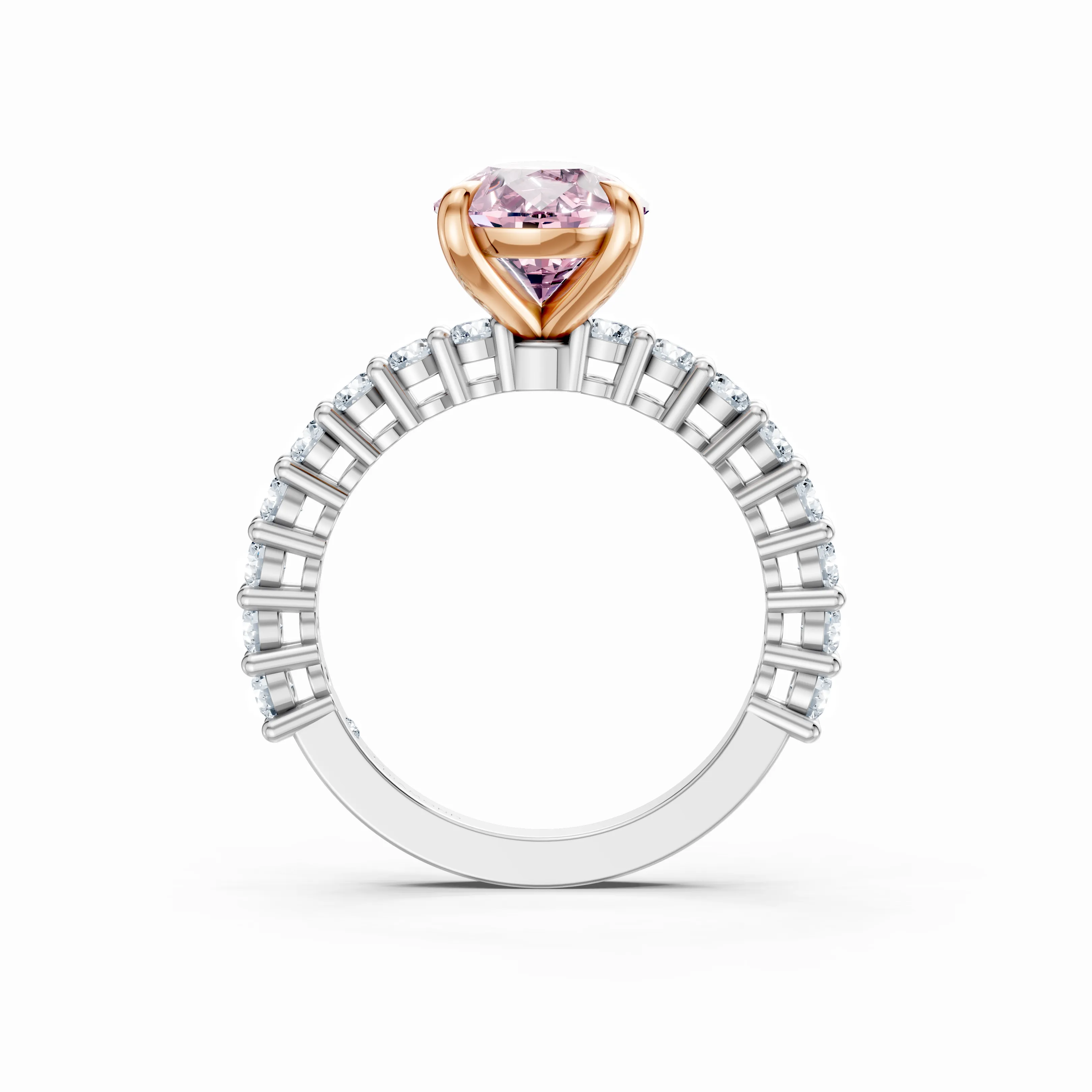 roselight arc pear ring - hover - 2