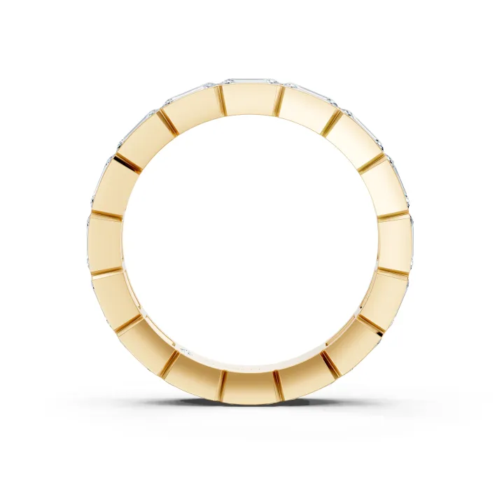 Valencia Emerald Bezel Eternity Band