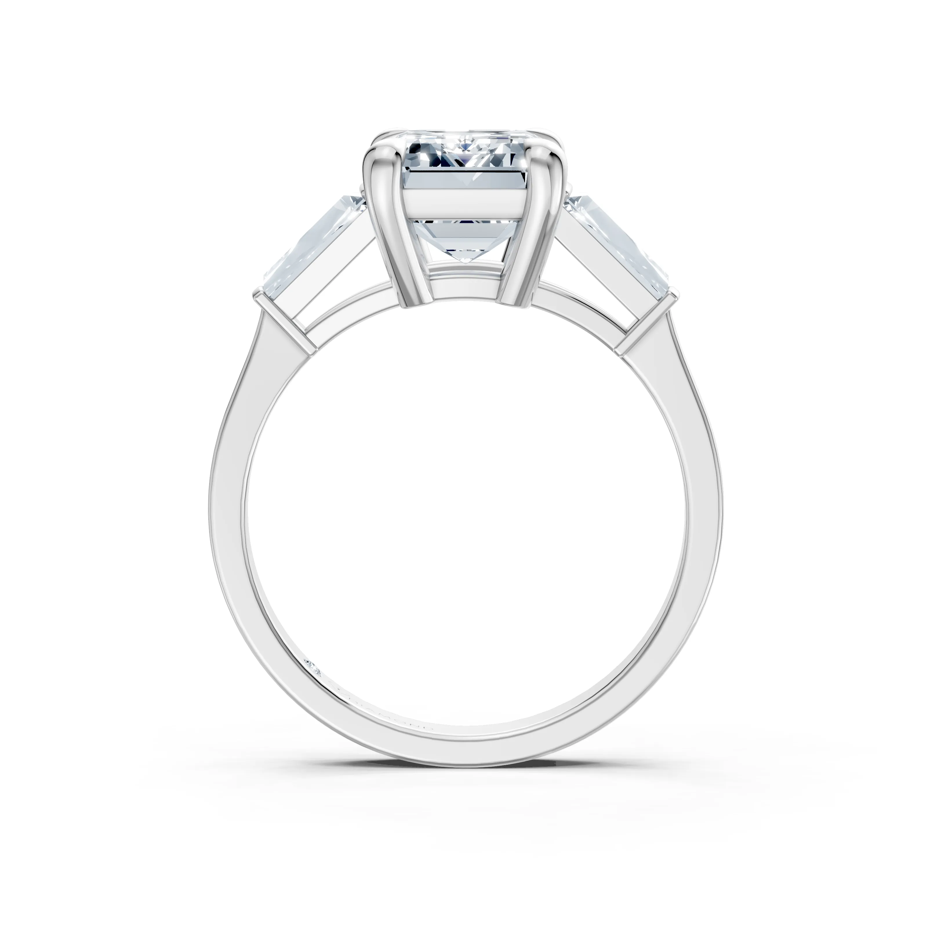 celestara emerald trio solitaire ring - hover - 2
