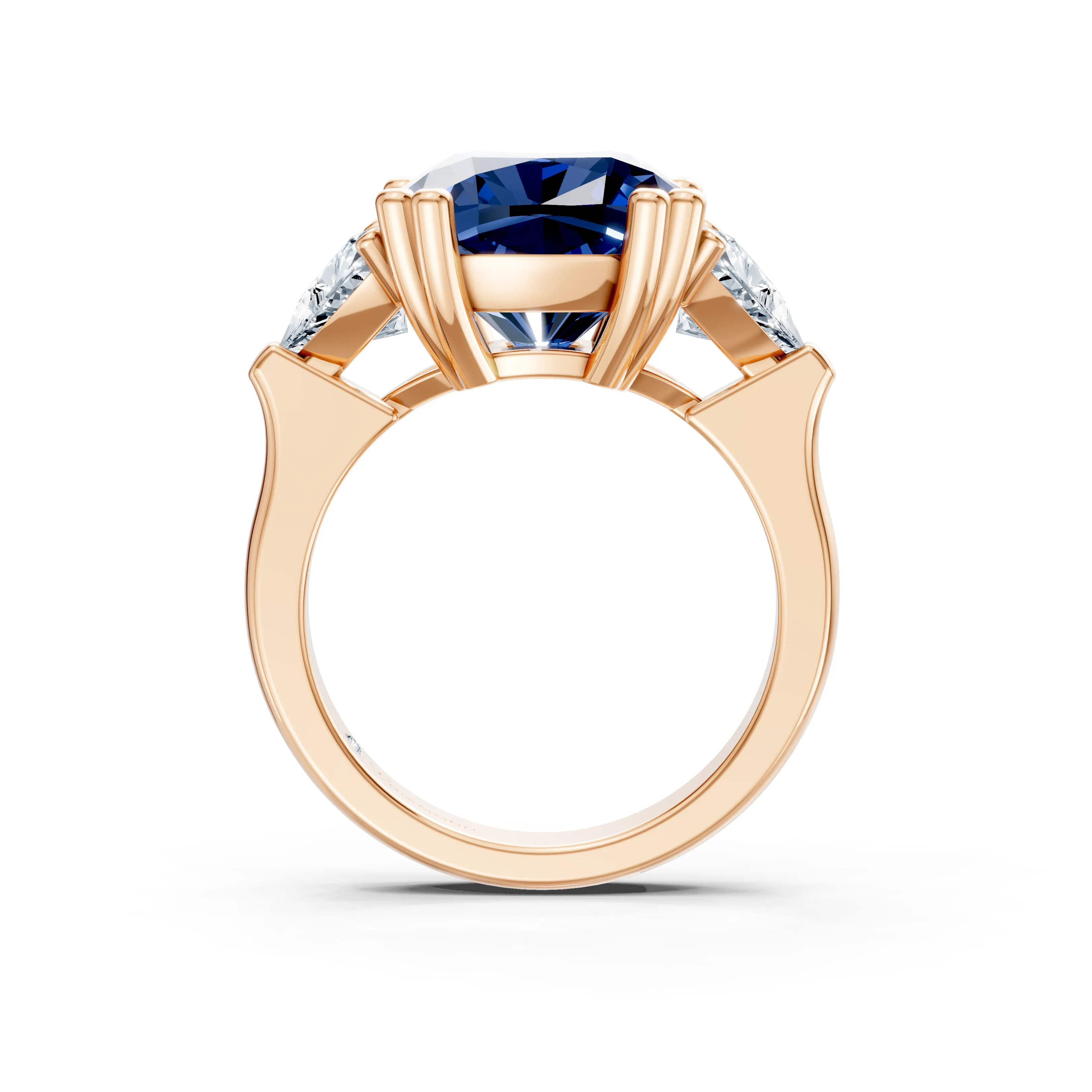 valmira cushion blue sapphire trio ring - hover - 3