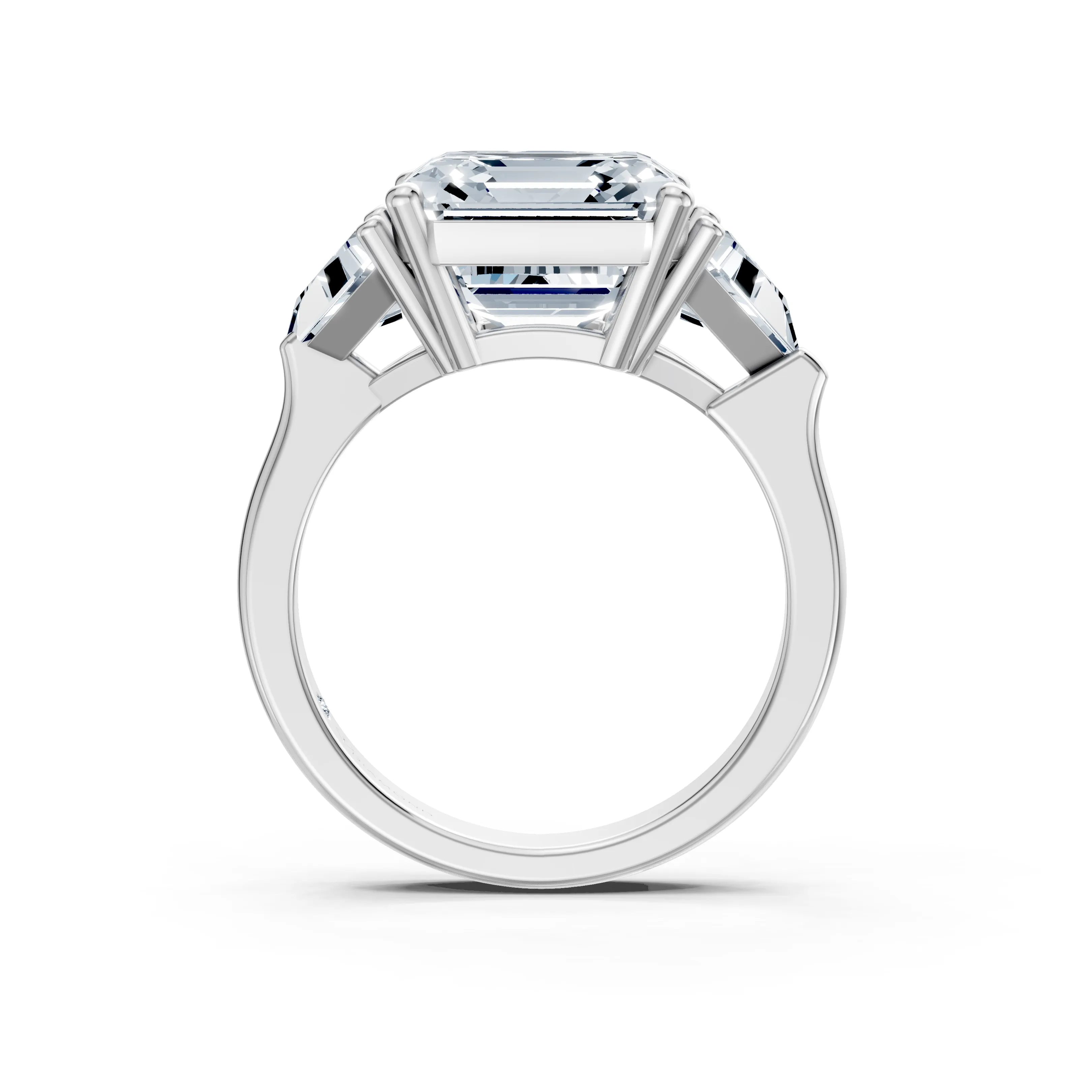sylvianne asscher trio solitaire ring - hover - 2