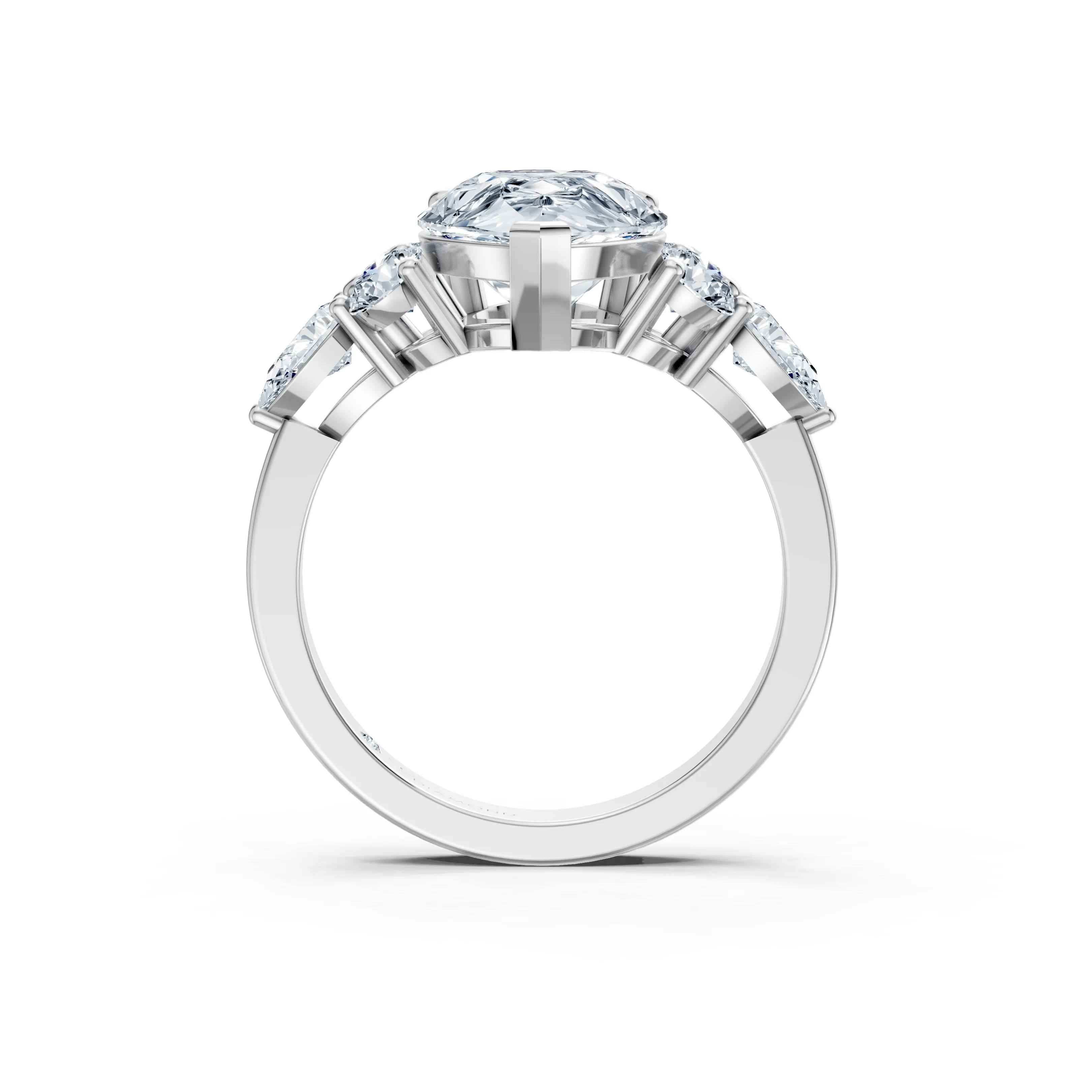 orlena pear trio solitaire ring - hover - 2