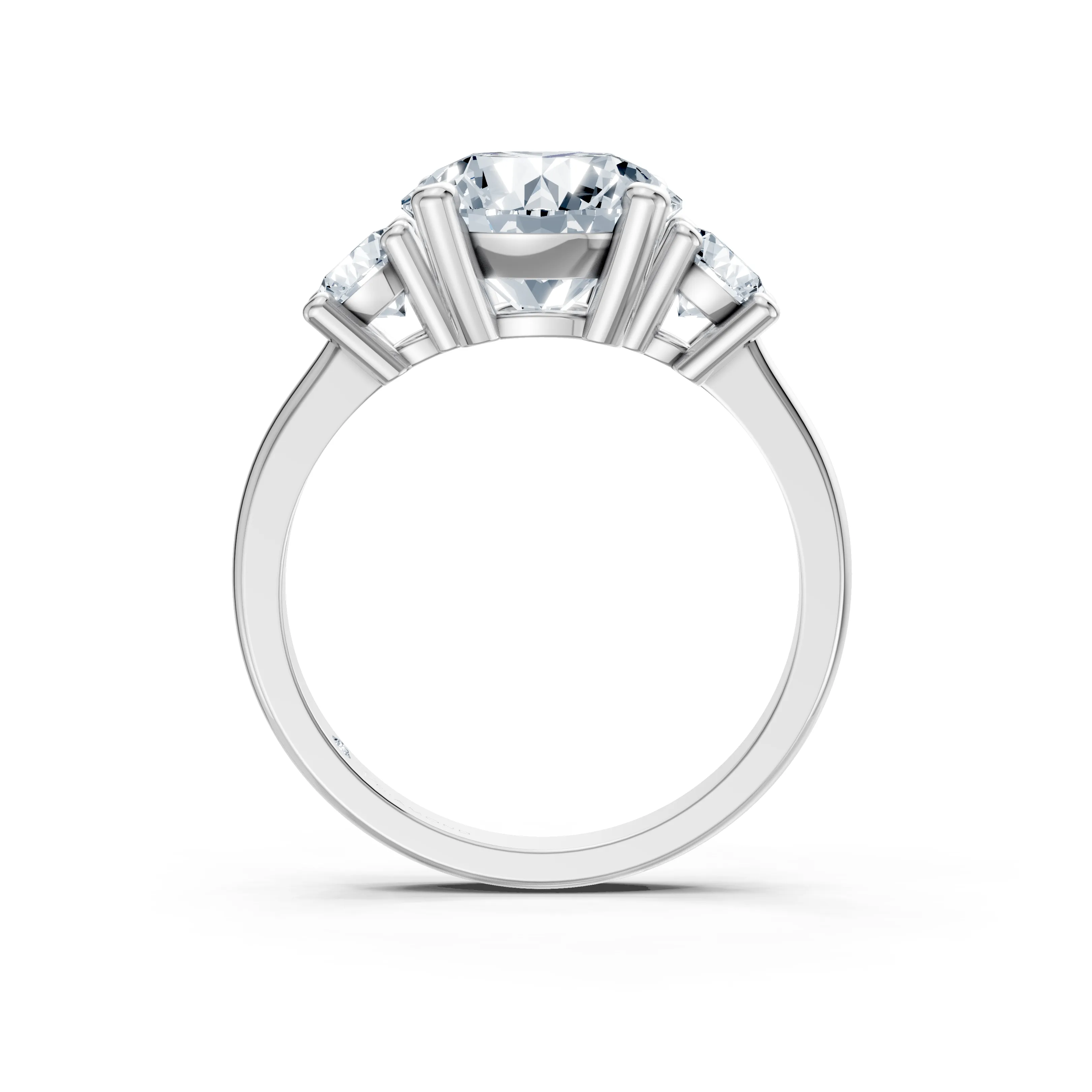 vionelle round trio solitaire ring - hover - 4