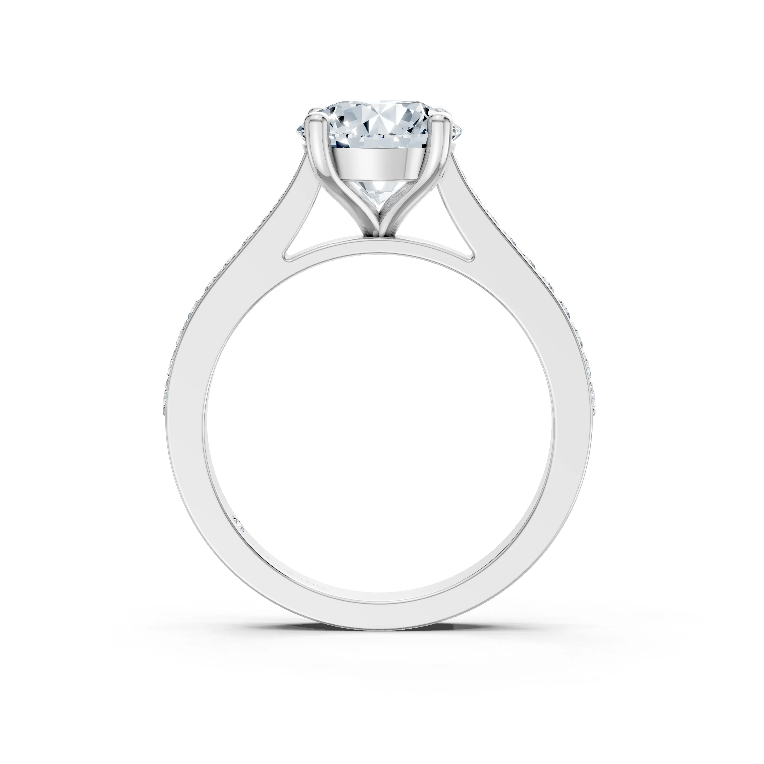 celestina round solitaire channel pave ring - hover - 3