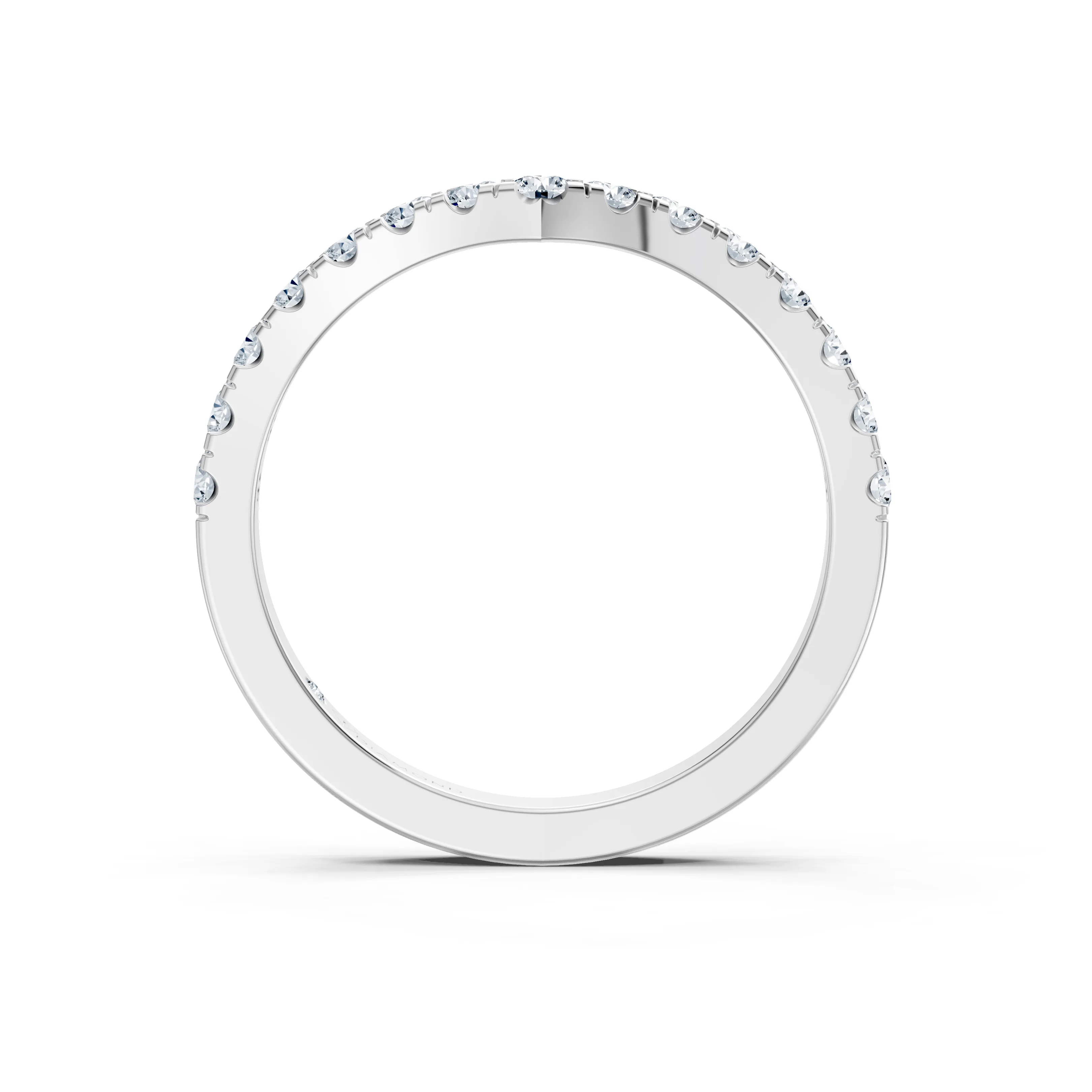 vespera v shaped eternity band - hover - 3