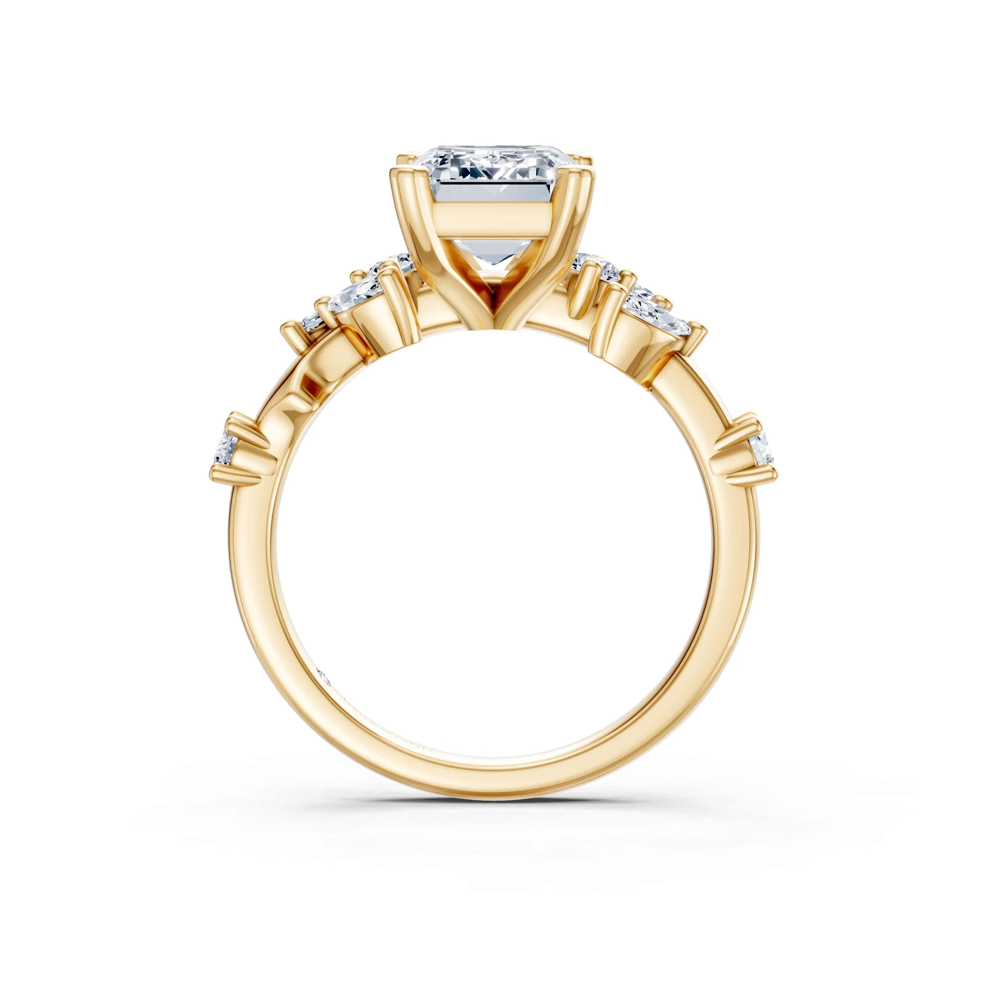 sylvaria emerald botanical cluster ring - hover - 3