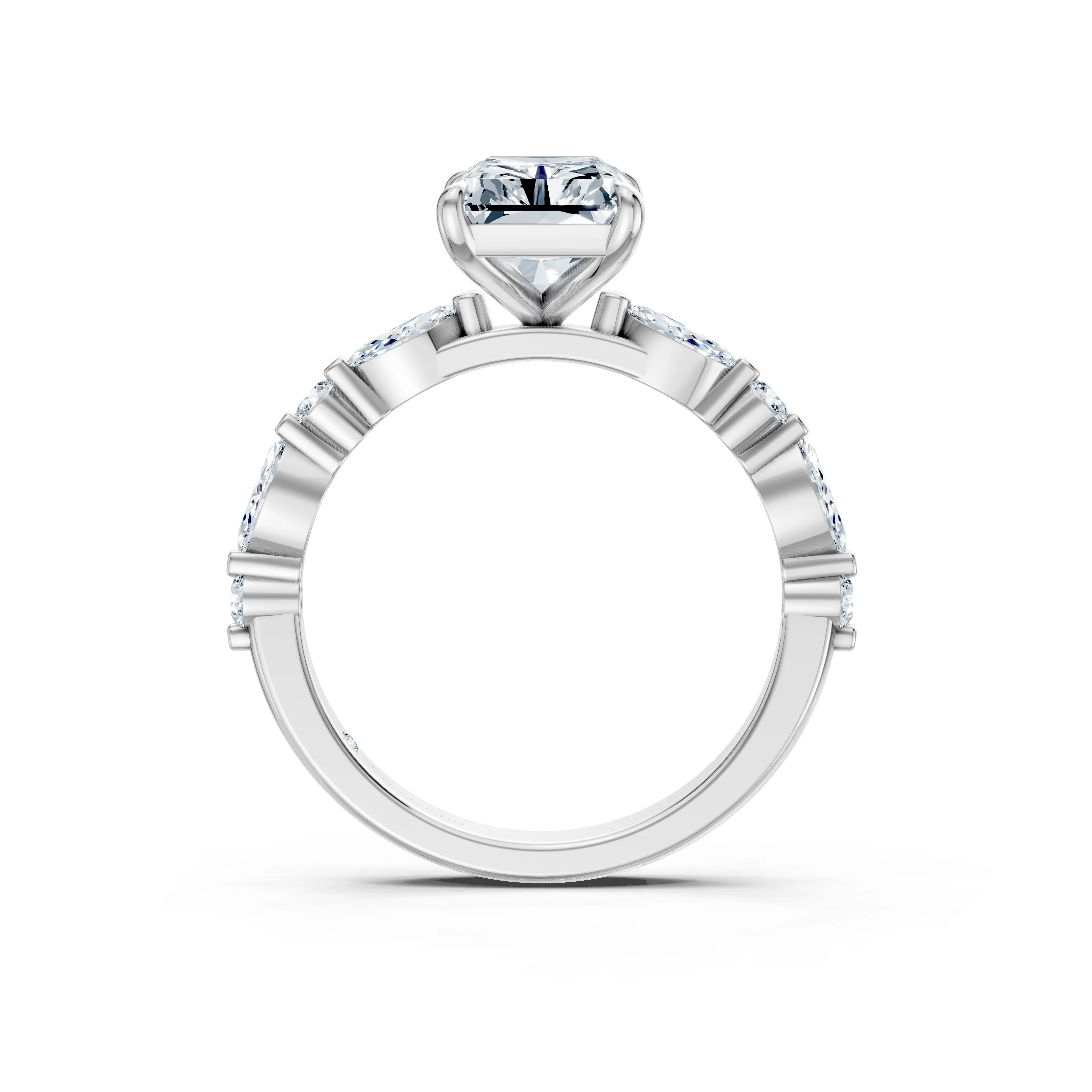 celestine radiant alternating band ring - hover - 3