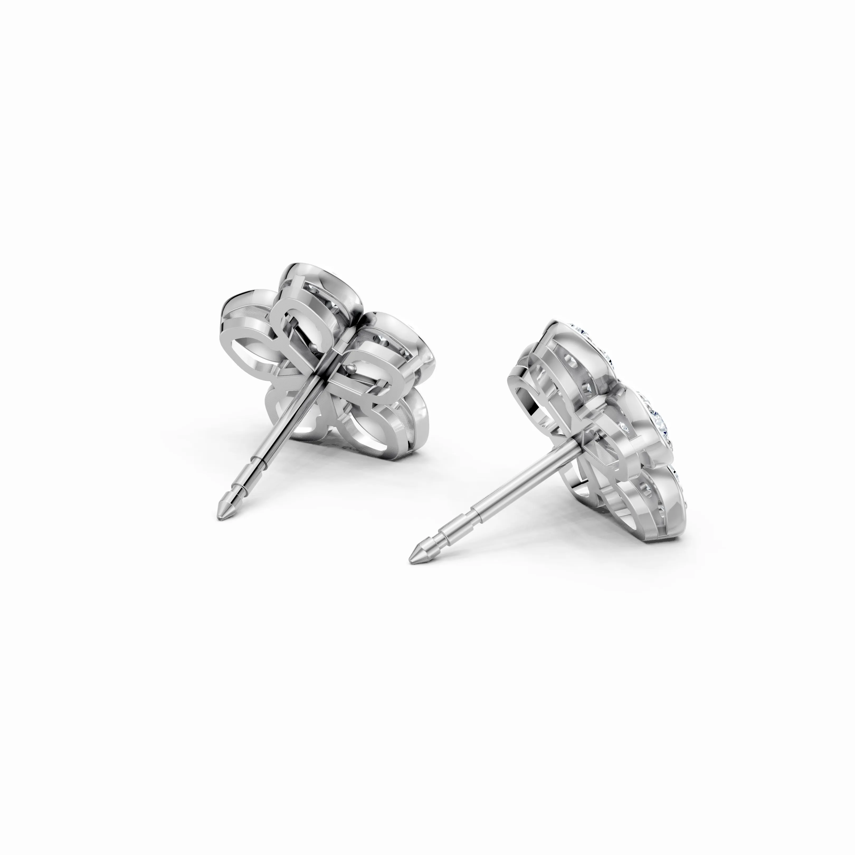 fleur bloom stud earrings - hover - 3