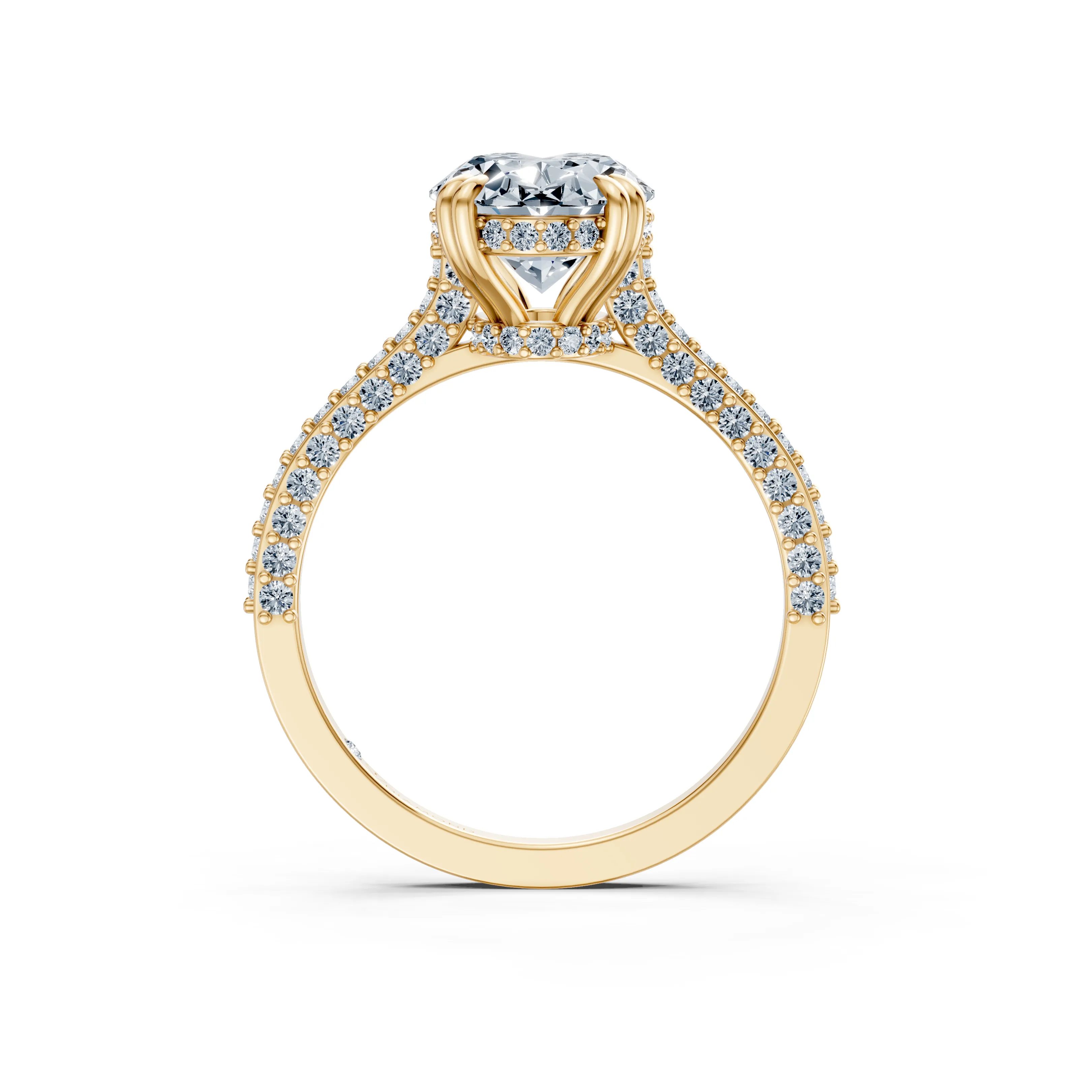 celestia hidden halo oval ring - hover - 2