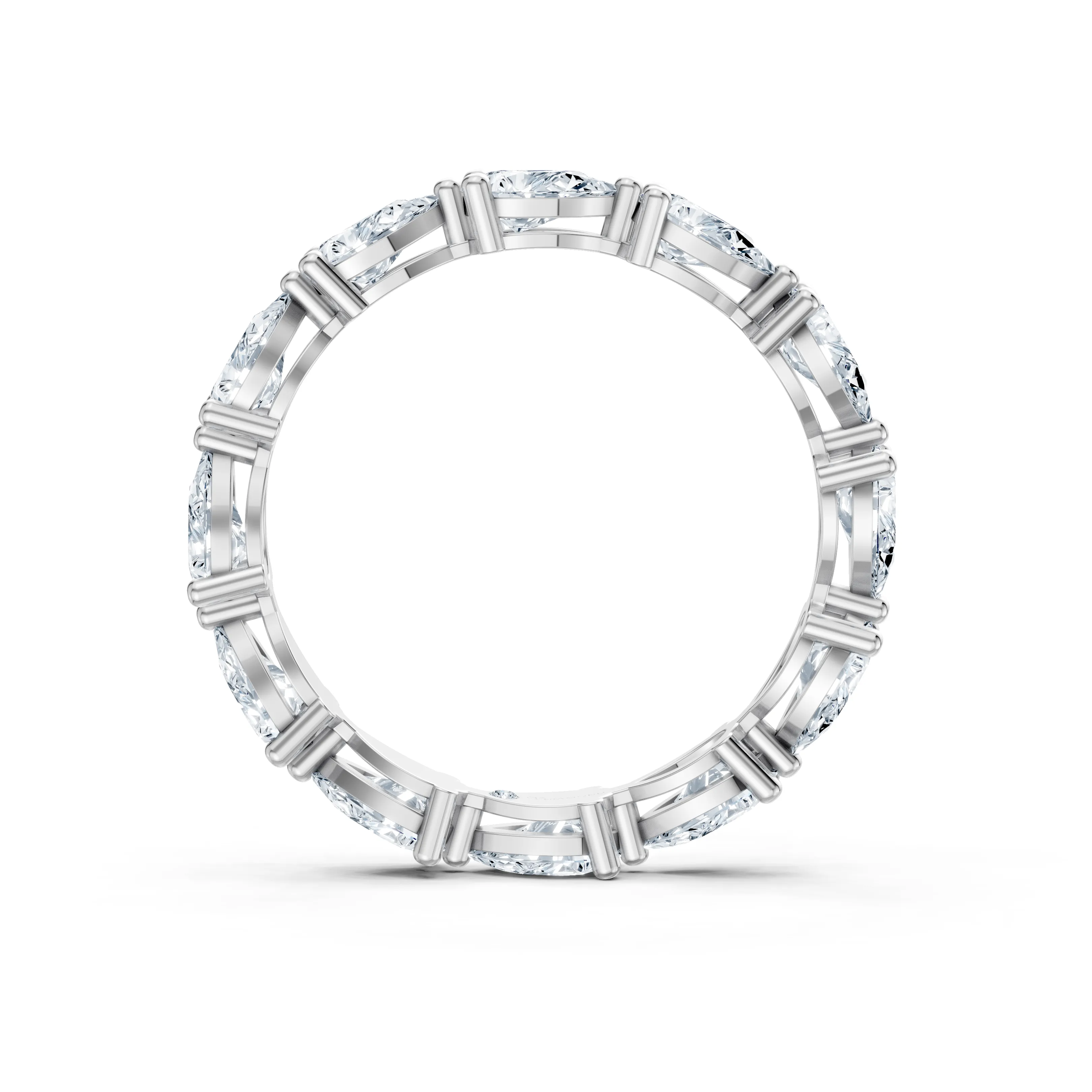 pear petal eternity band - hover - 3