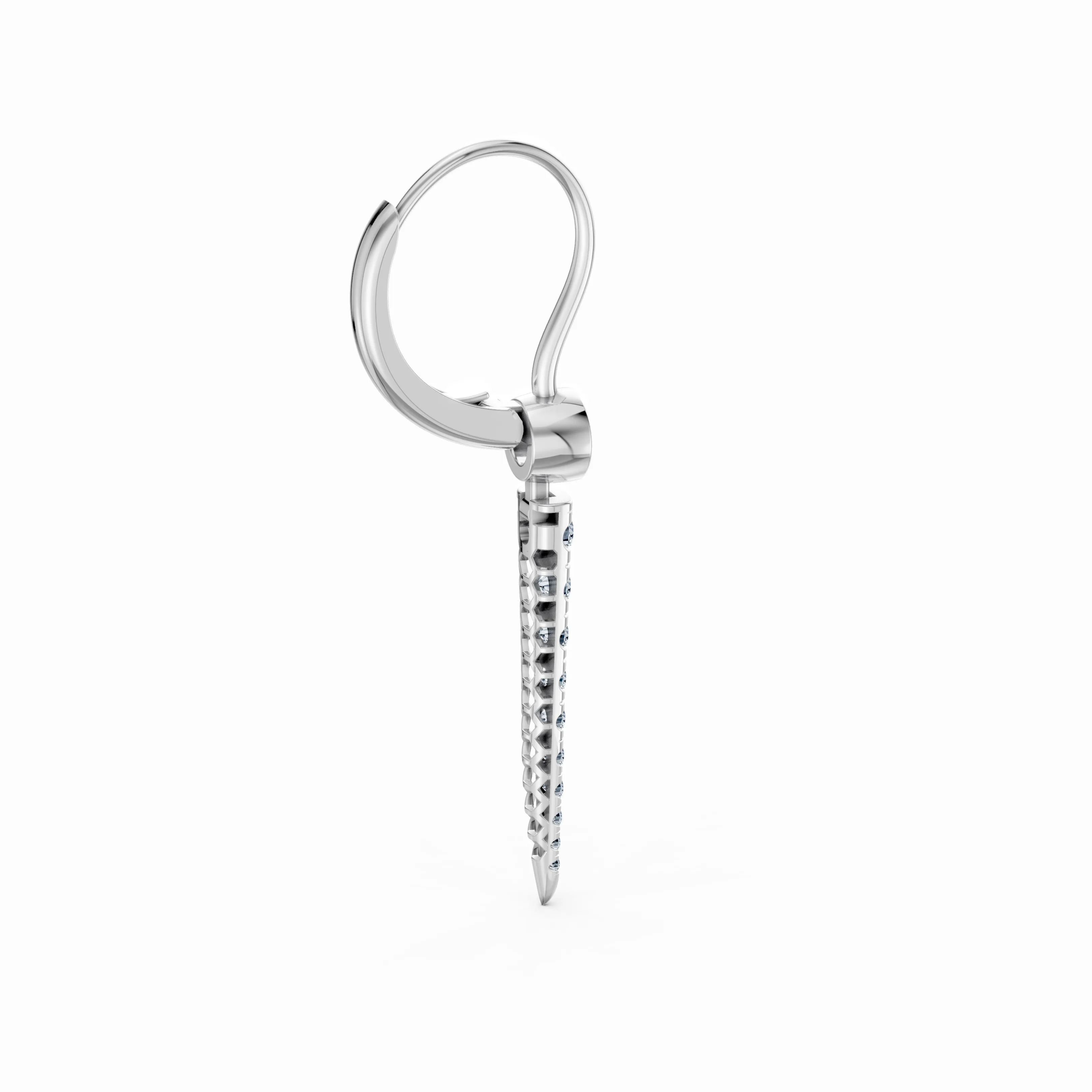 calistra pivot pave spire earrings - hover - 4