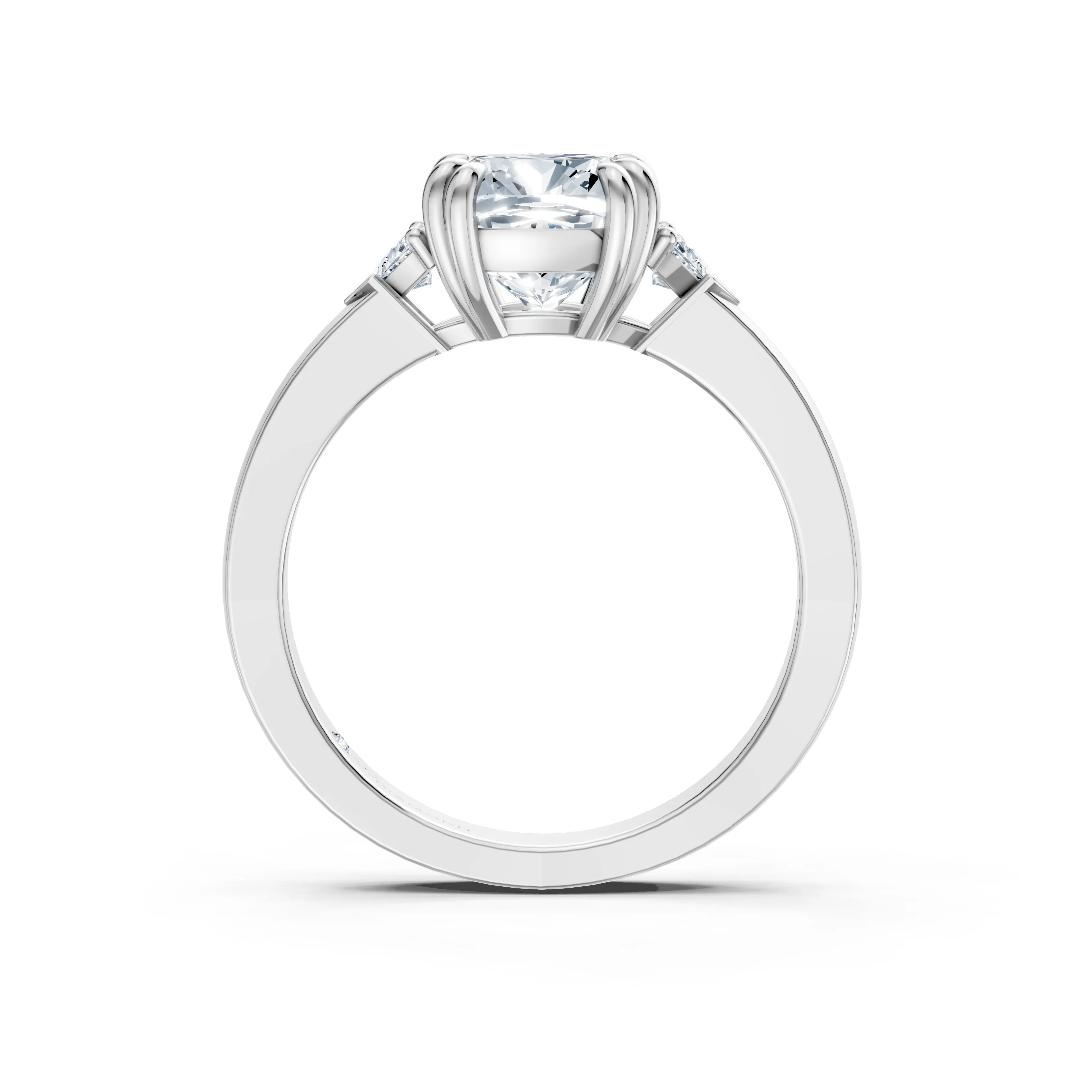 caelina cushion trillion engagement ring - hover - 3