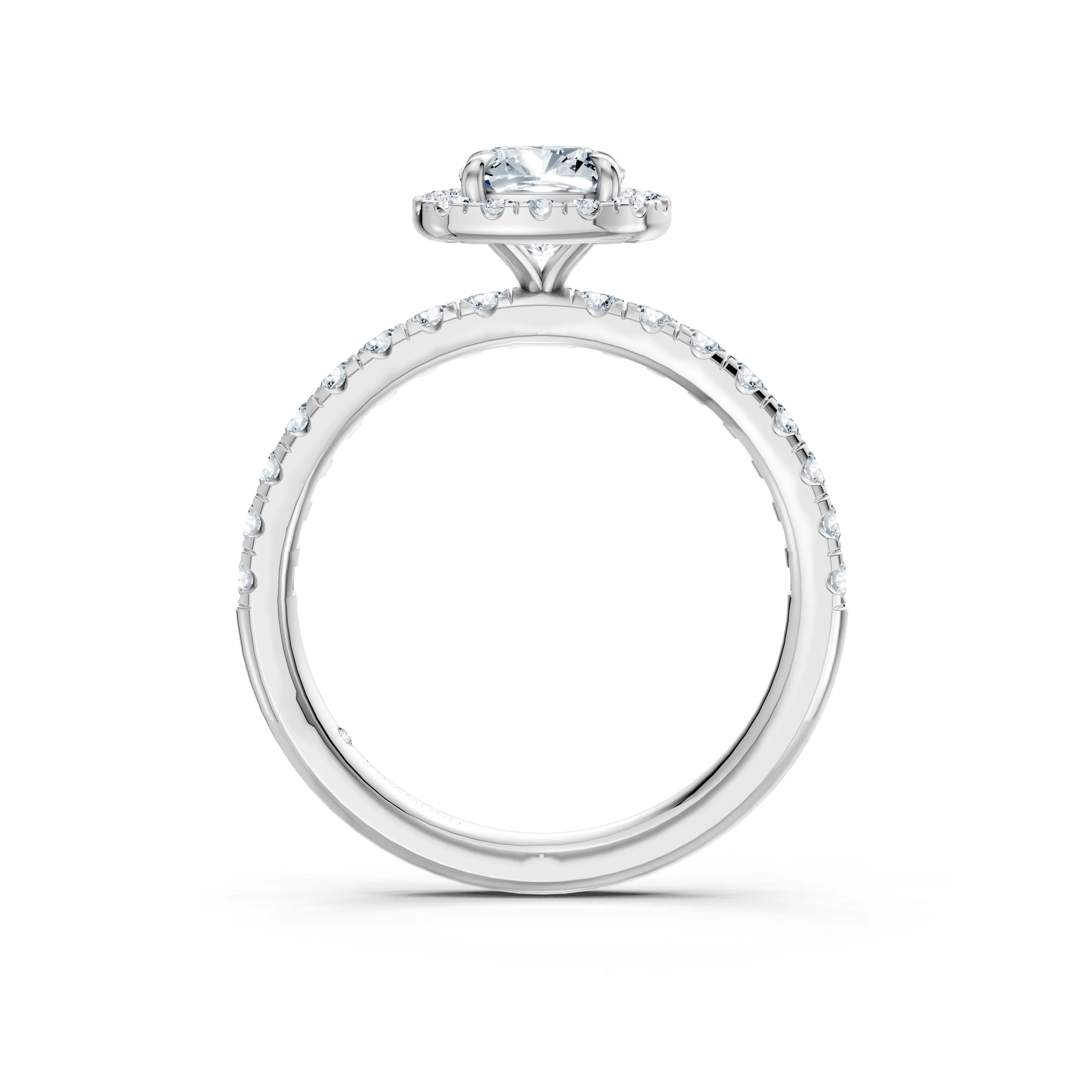elysia cushion halo engagement ring - hover - 3