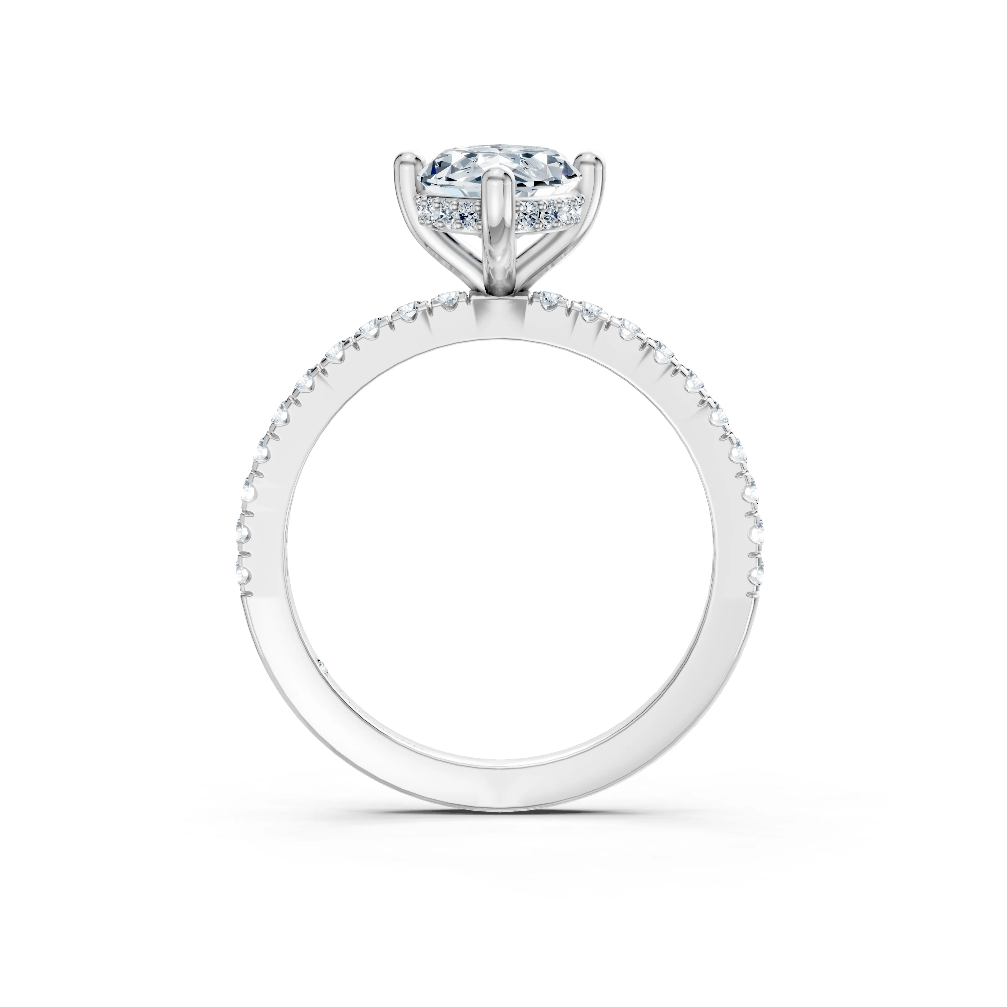 aveline marquise hidden halo ring - hover - 4