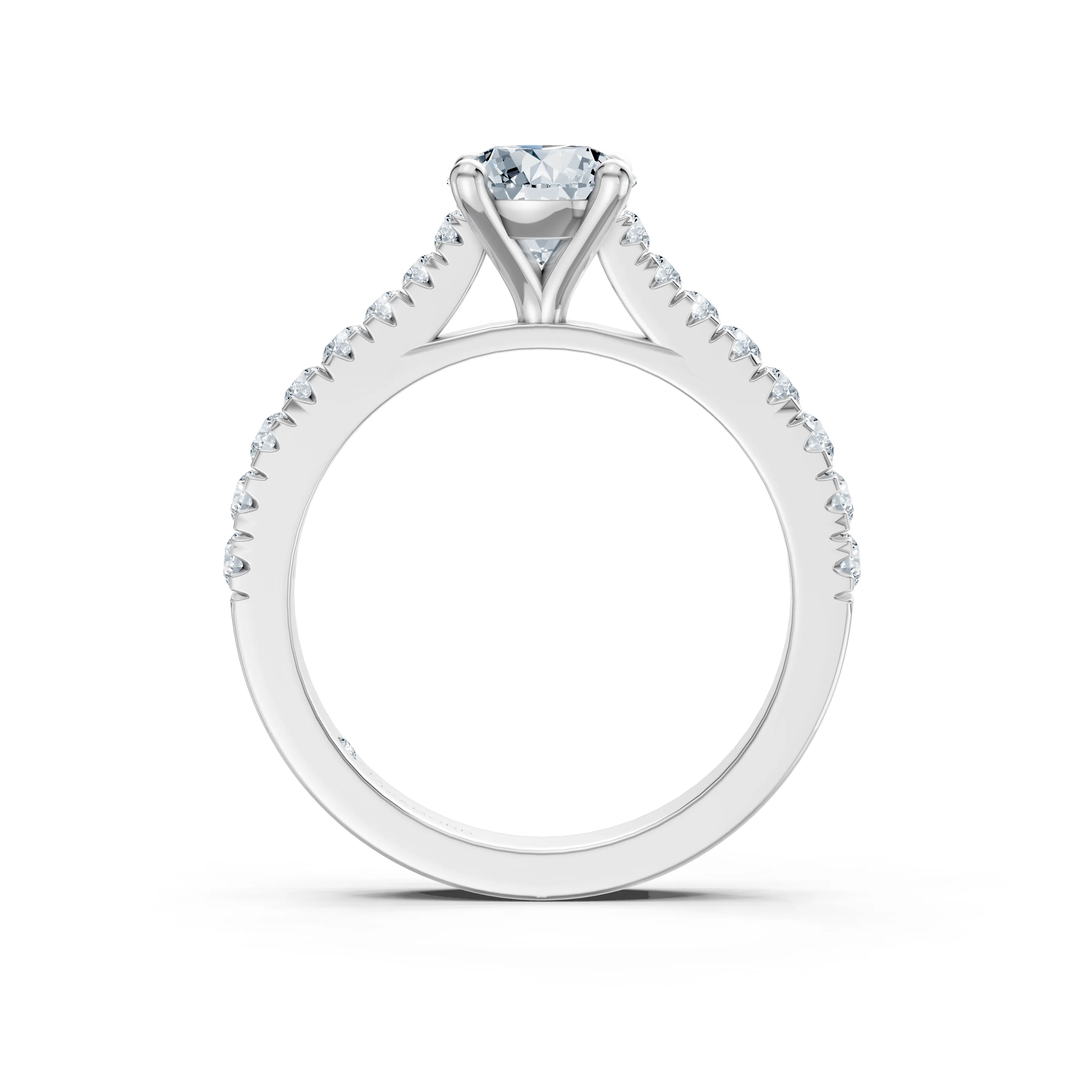 celeste round pave solitaire - hover - 3