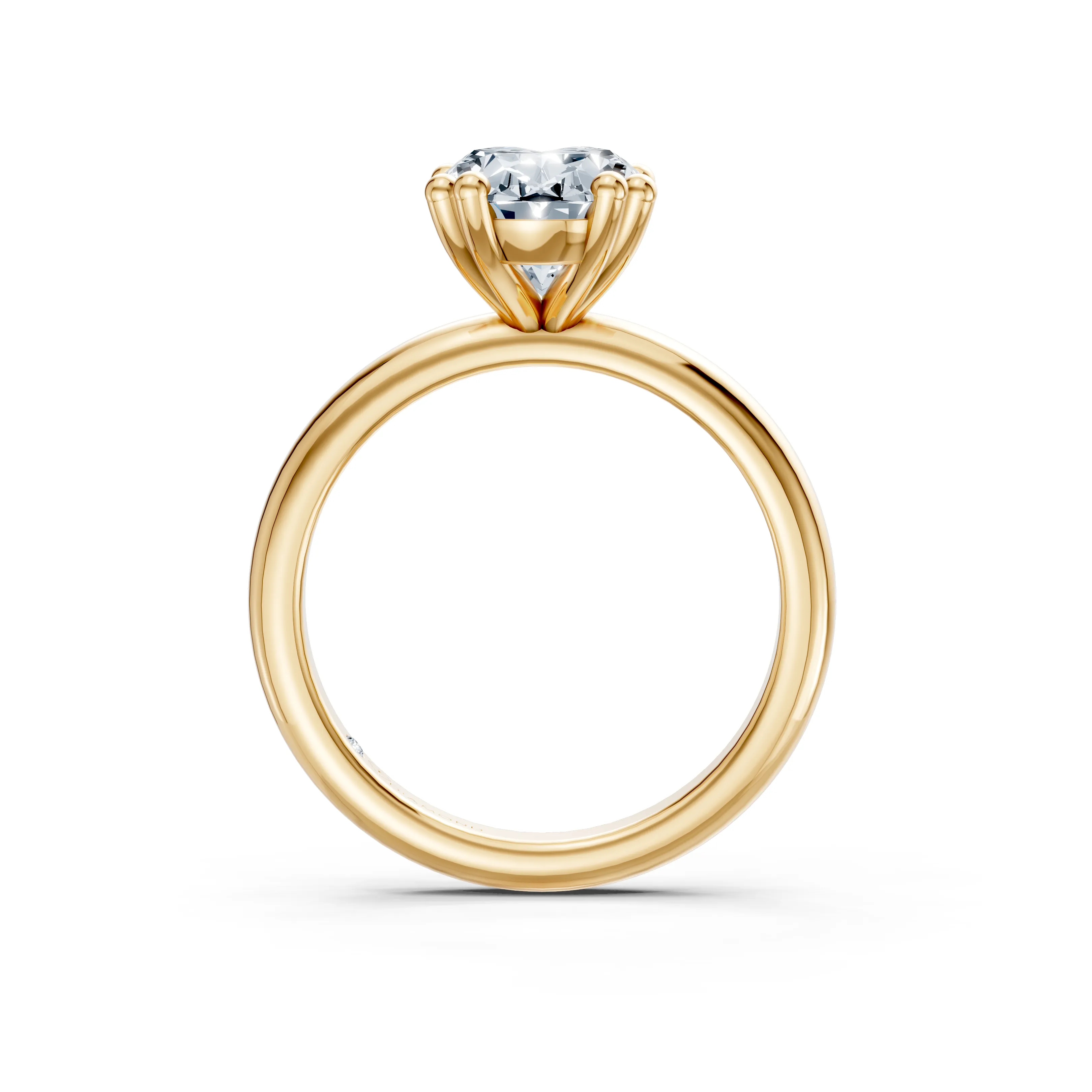 aurora oval solitaire - hover - 3