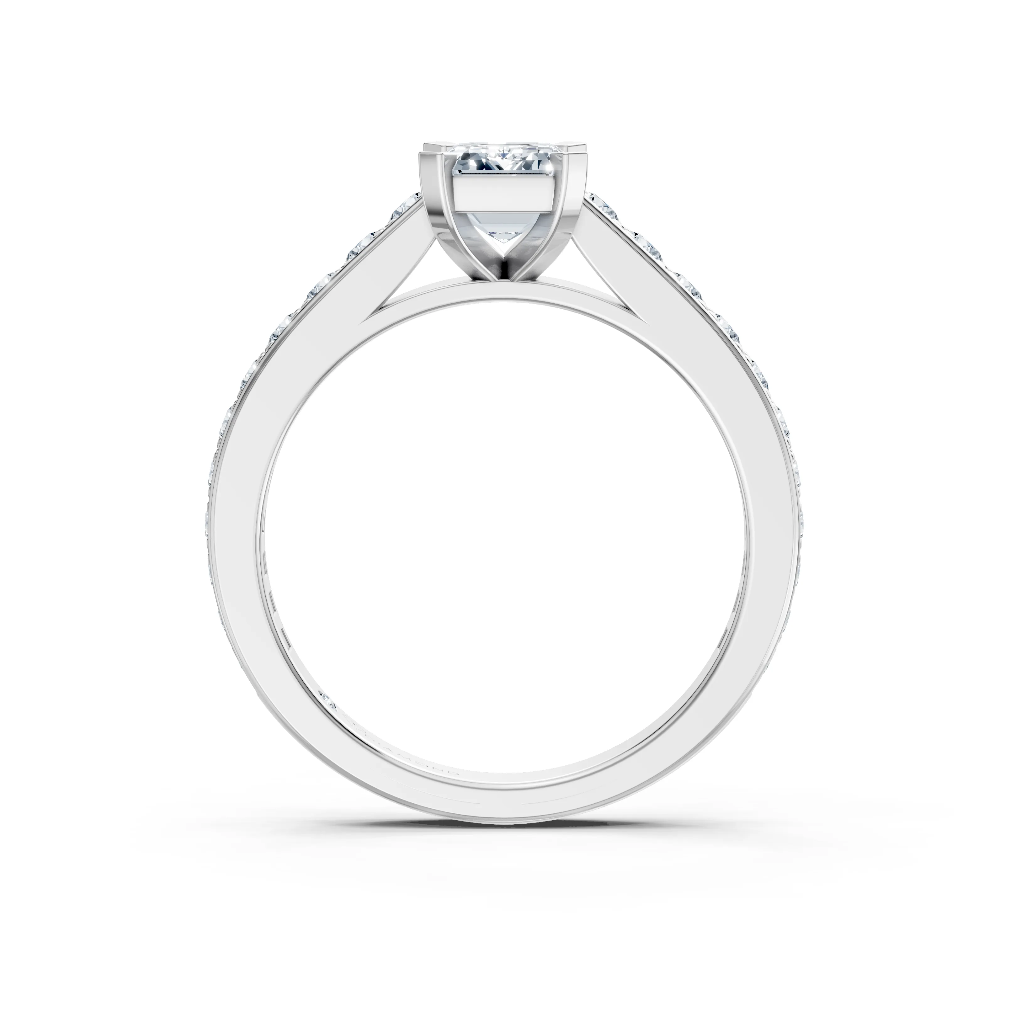 radiant quatre pave solitaire - hover - 3